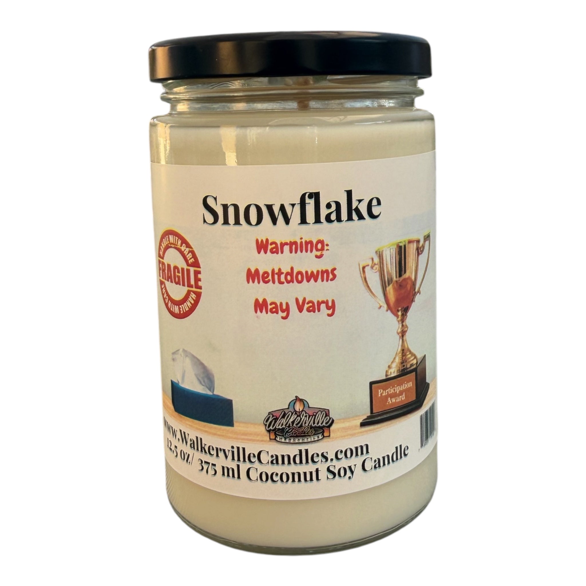 Snowflake Coconut Soy 12.5 oz/ 375 ml Candle
