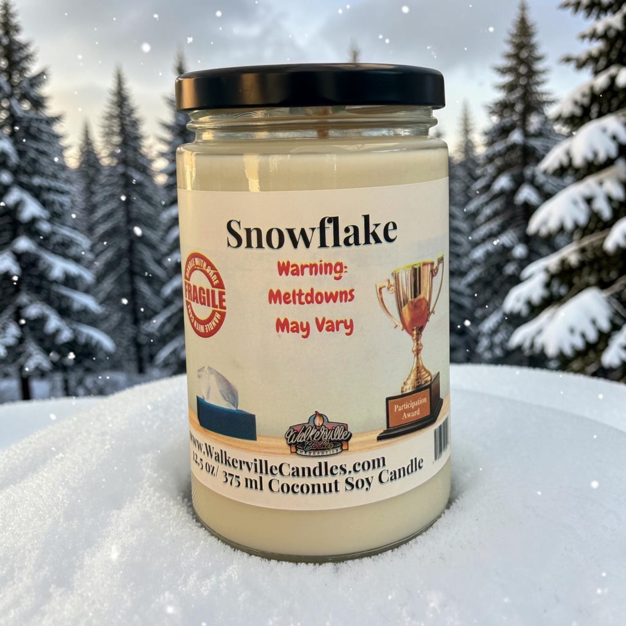 Snowflake Coconut Soy 12.5 oz/ 375 ml Candle