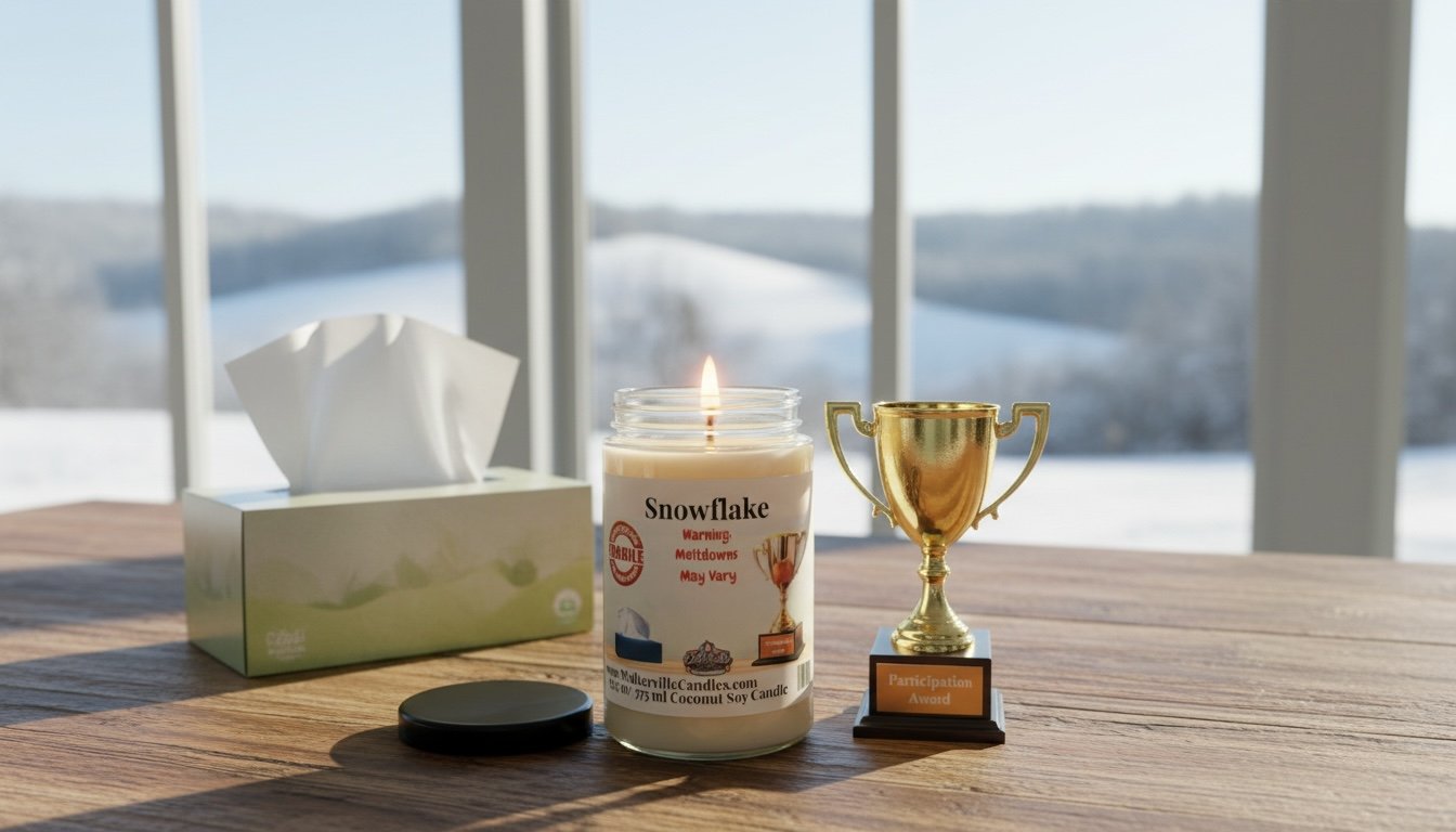 Snowflake Coconut Soy 12.5 oz/ 375 ml Candle