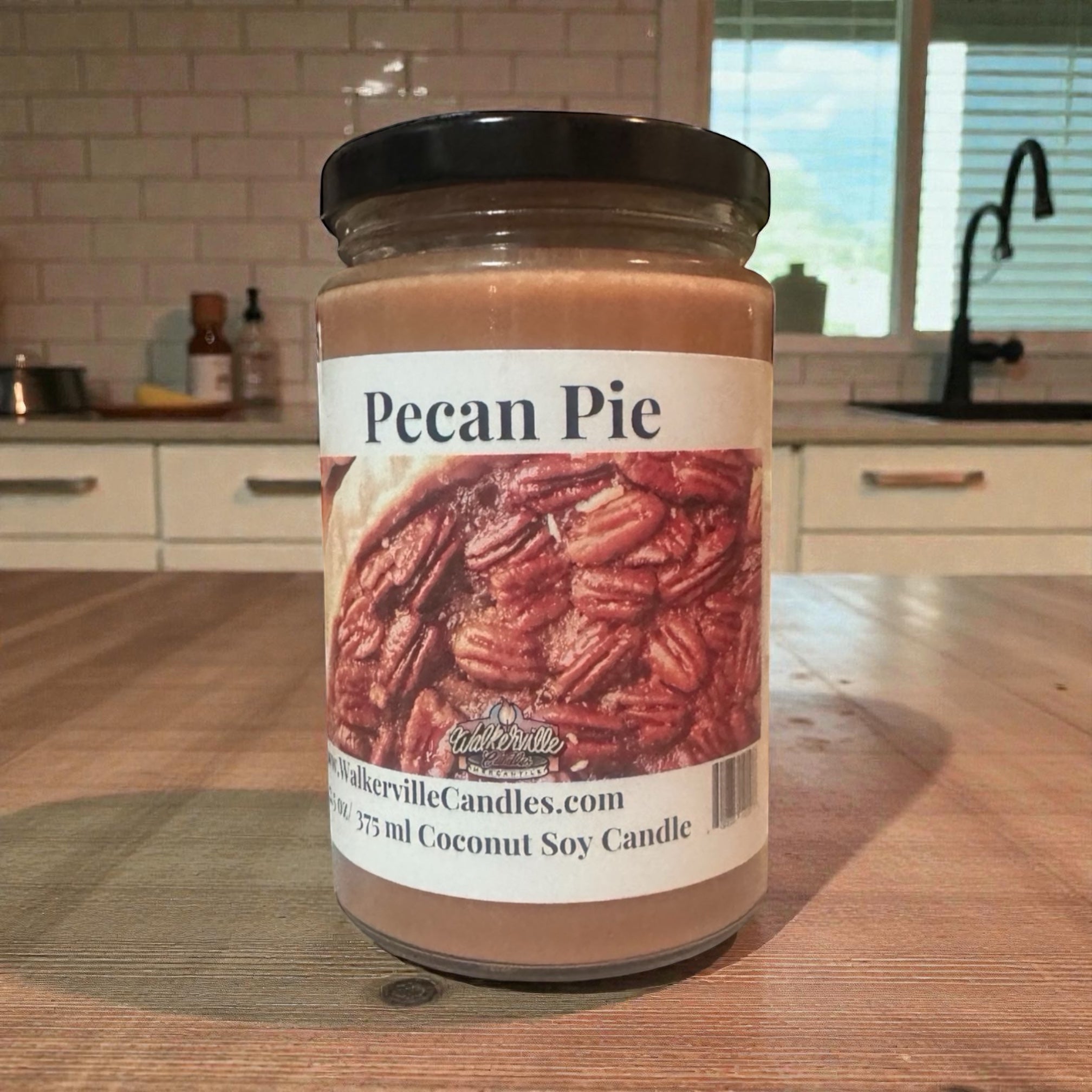 Pecan Pie Coconut Soy 12.5 oz/ 375 ml Candle Hand-poured, Eco-friendly, Clean Burning
