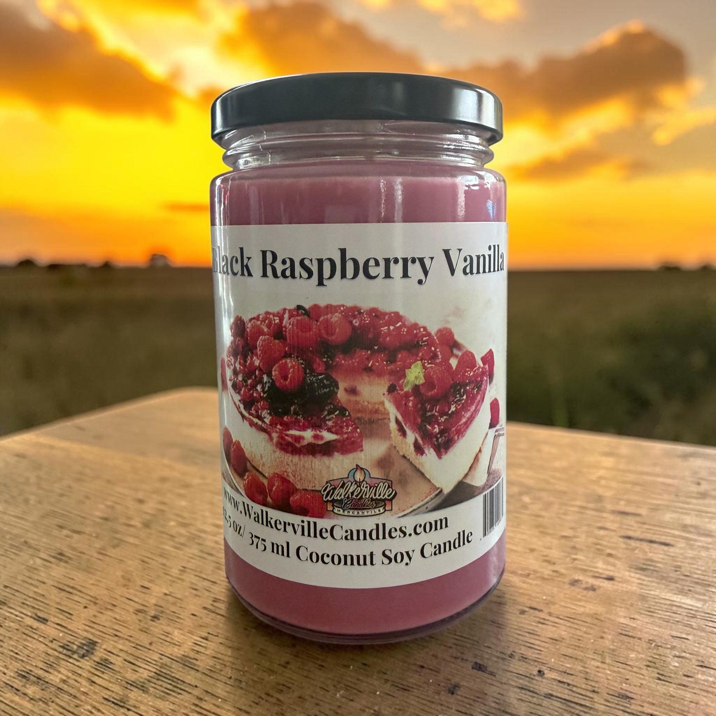 Black Raspberry Vanilla Coconut Soy 12.5 oz/ 375 ml Candle