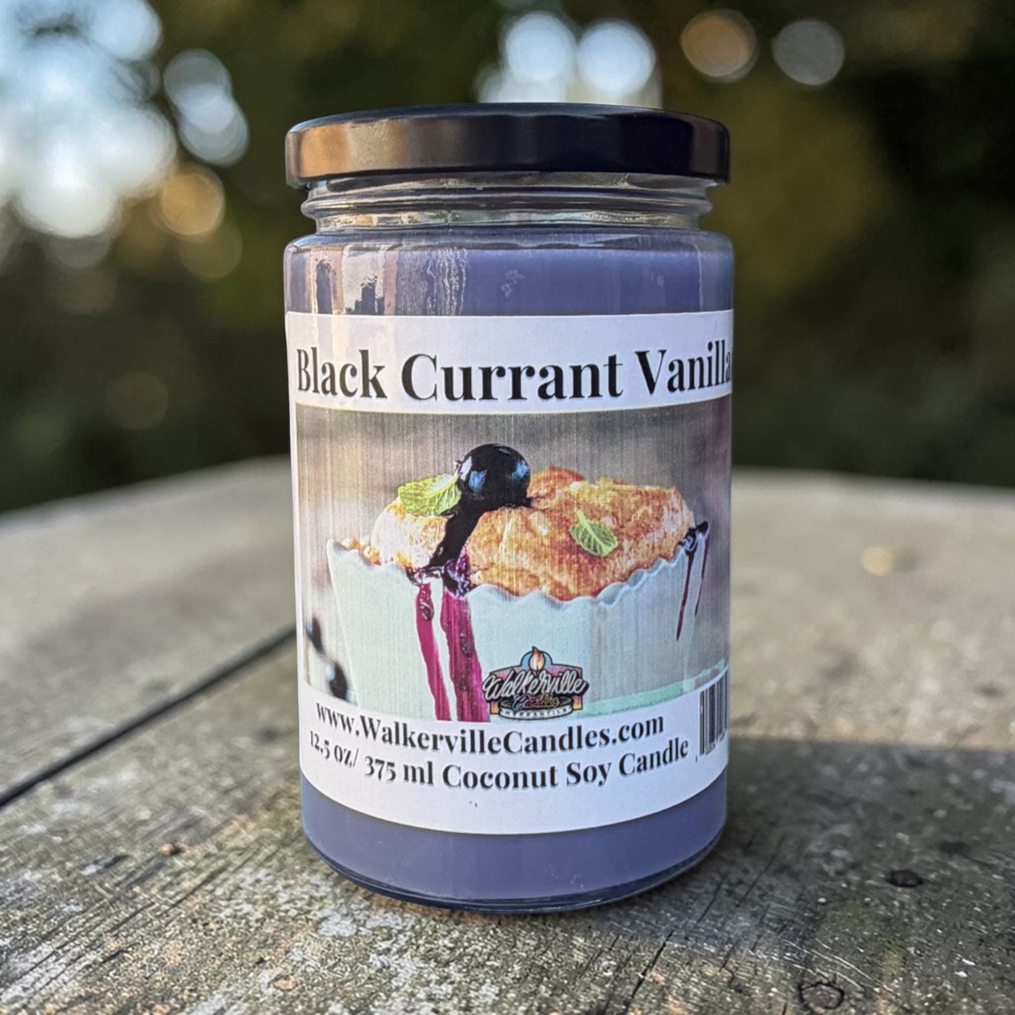 Black Currant Vanilla Coconut Soy 12.5 oz/ 375 ml Candle