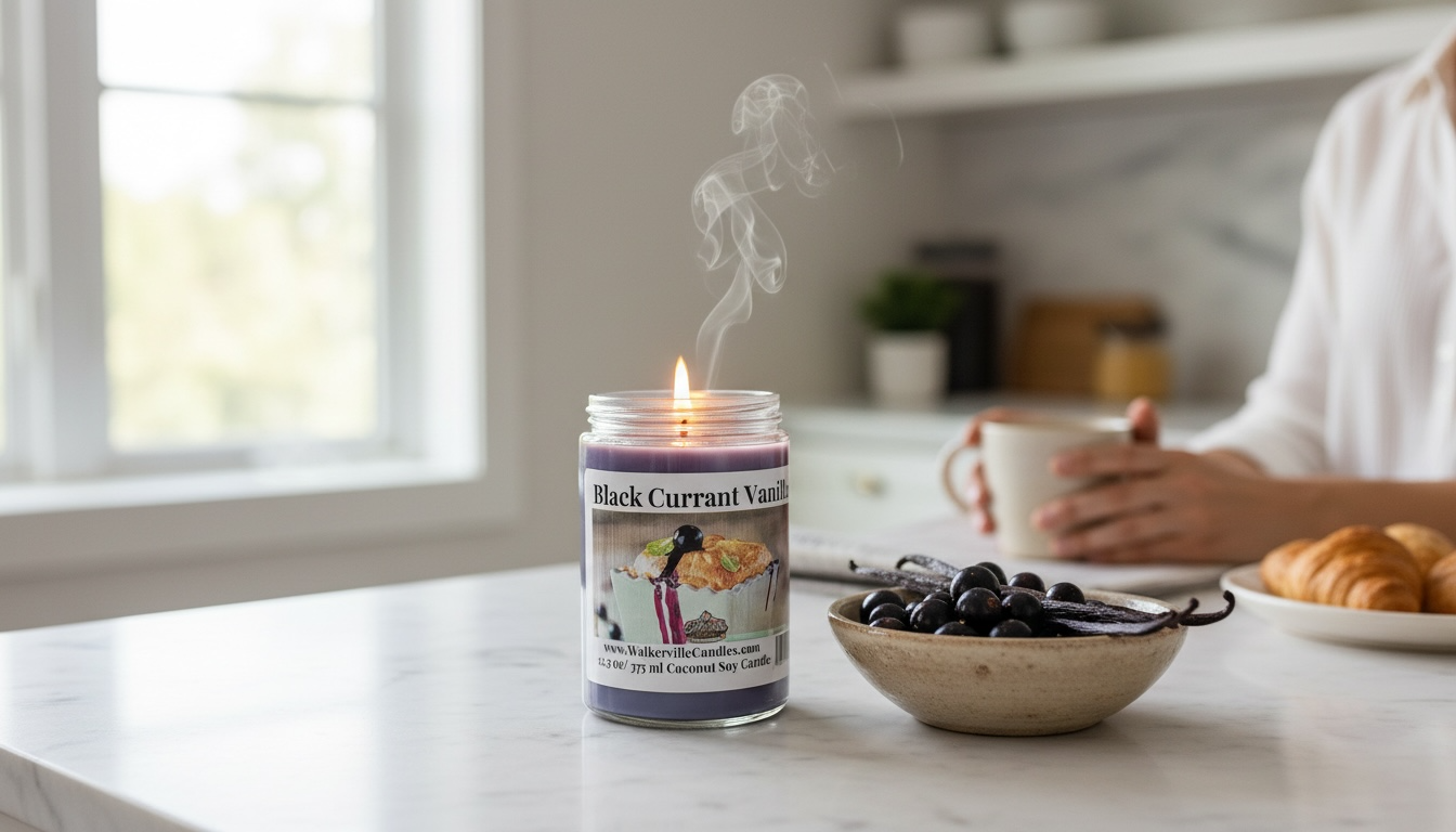 Black Currant Vanilla Coconut Soy 12.5 oz/ 375 ml Candle