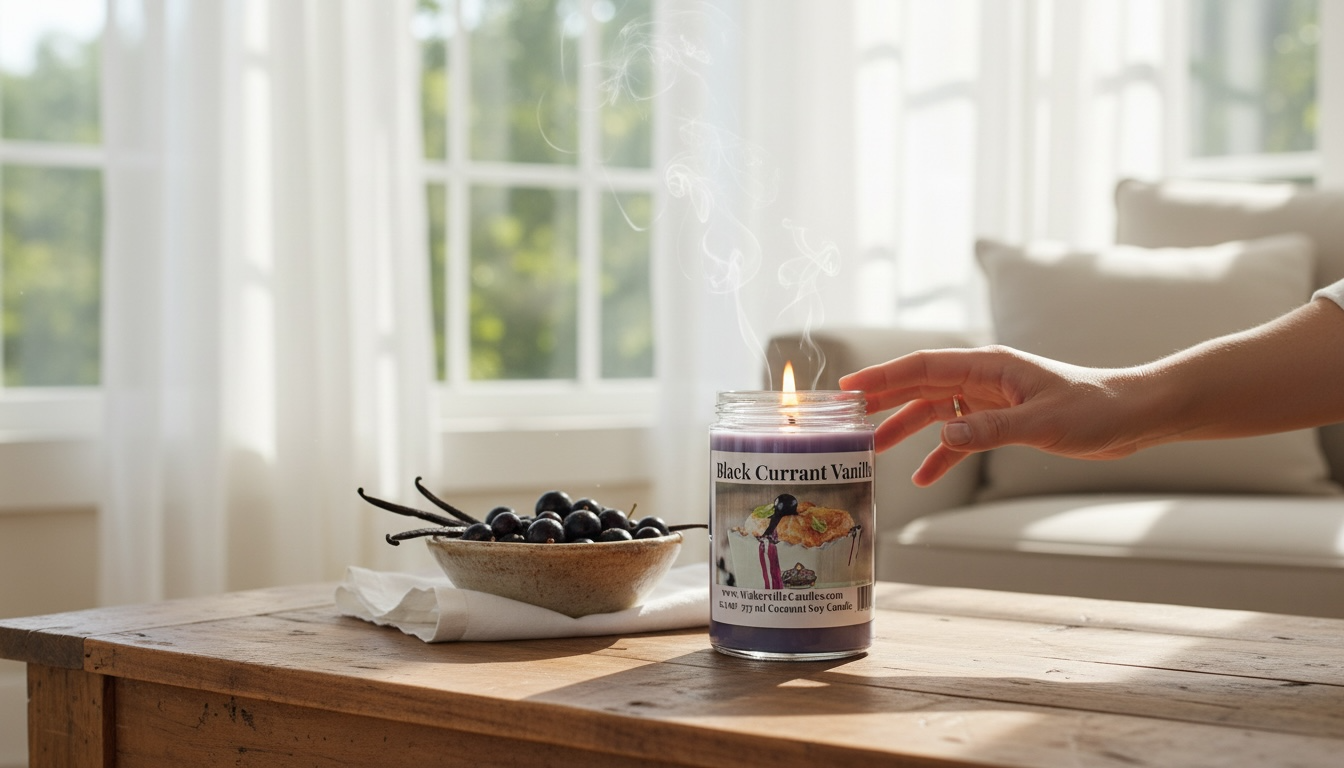 Black Currant Vanilla Coconut Soy 12.5 oz/ 375 ml Candle