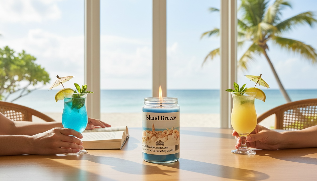 Island Breeze Coconut Soy 12.5 oz/ 375 ml Candle
