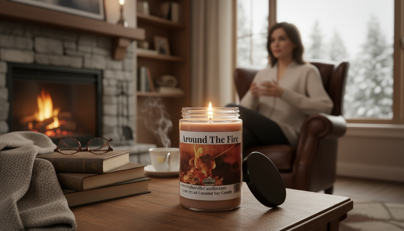 Around The Fire Coconut Soy 12.5 oz/ 375 ml Candle