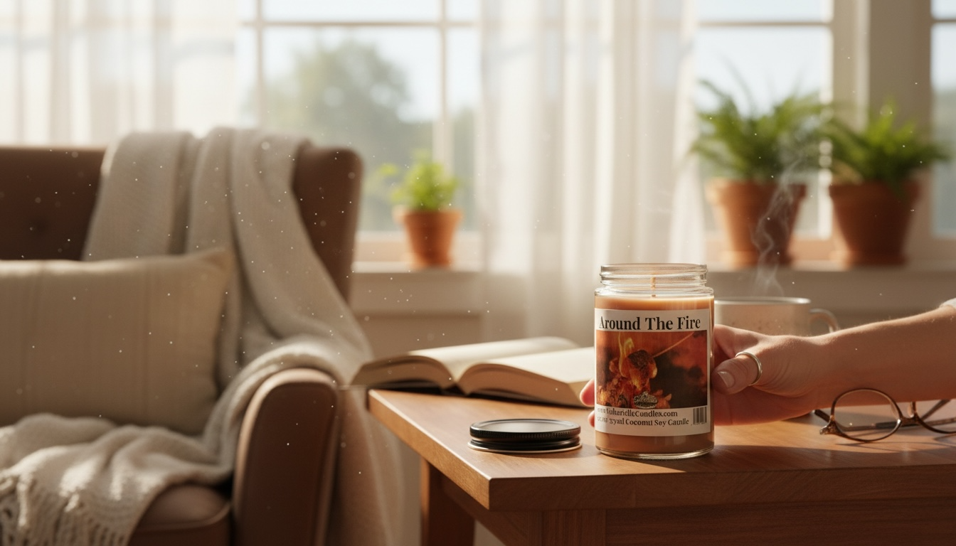 Around The Fire Coconut Soy 12.5 oz/ 375 ml Candle