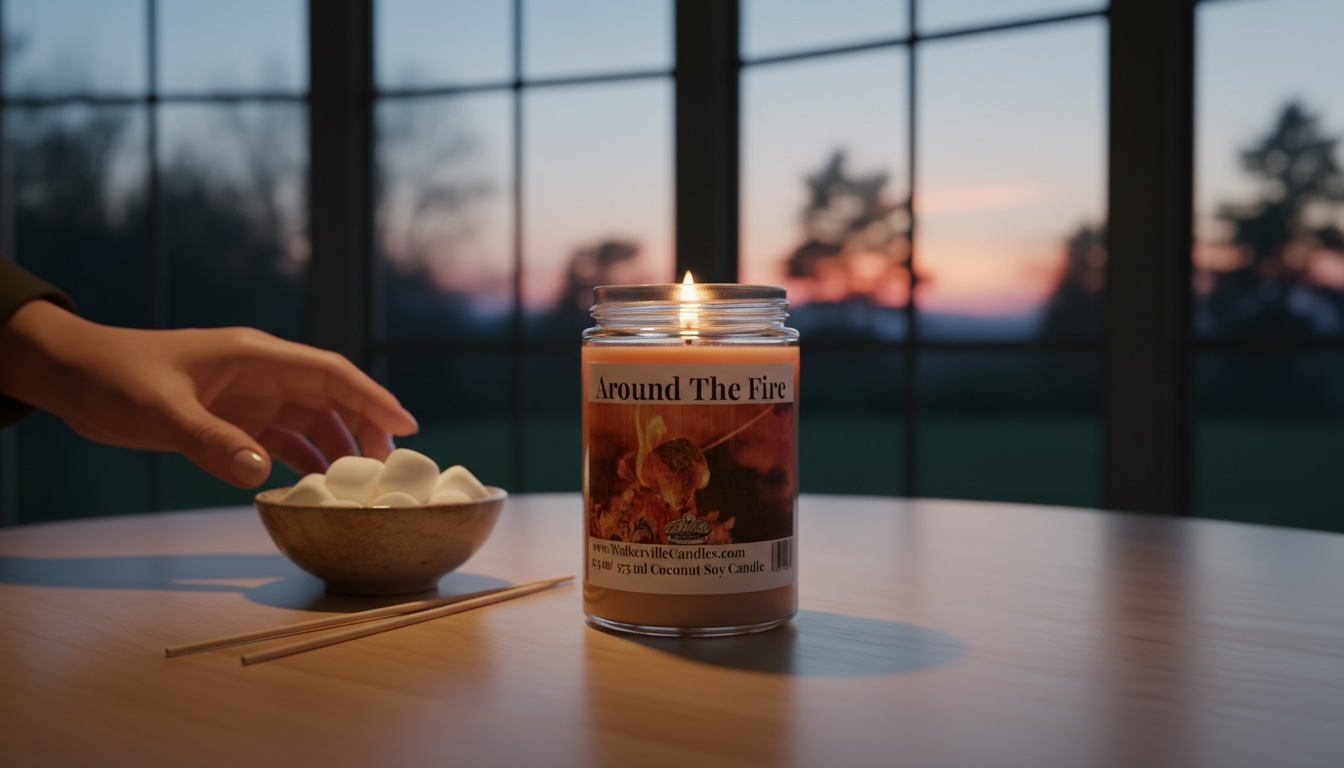 Around The Fire Coconut Soy 12.5 oz/ 375 ml Candle