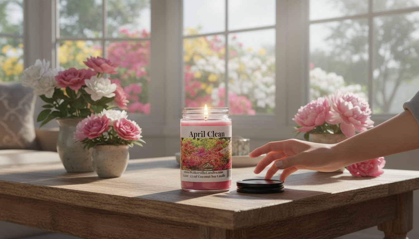 April Clean Coconut Soy 12.5 oz/ 375 ml Candle