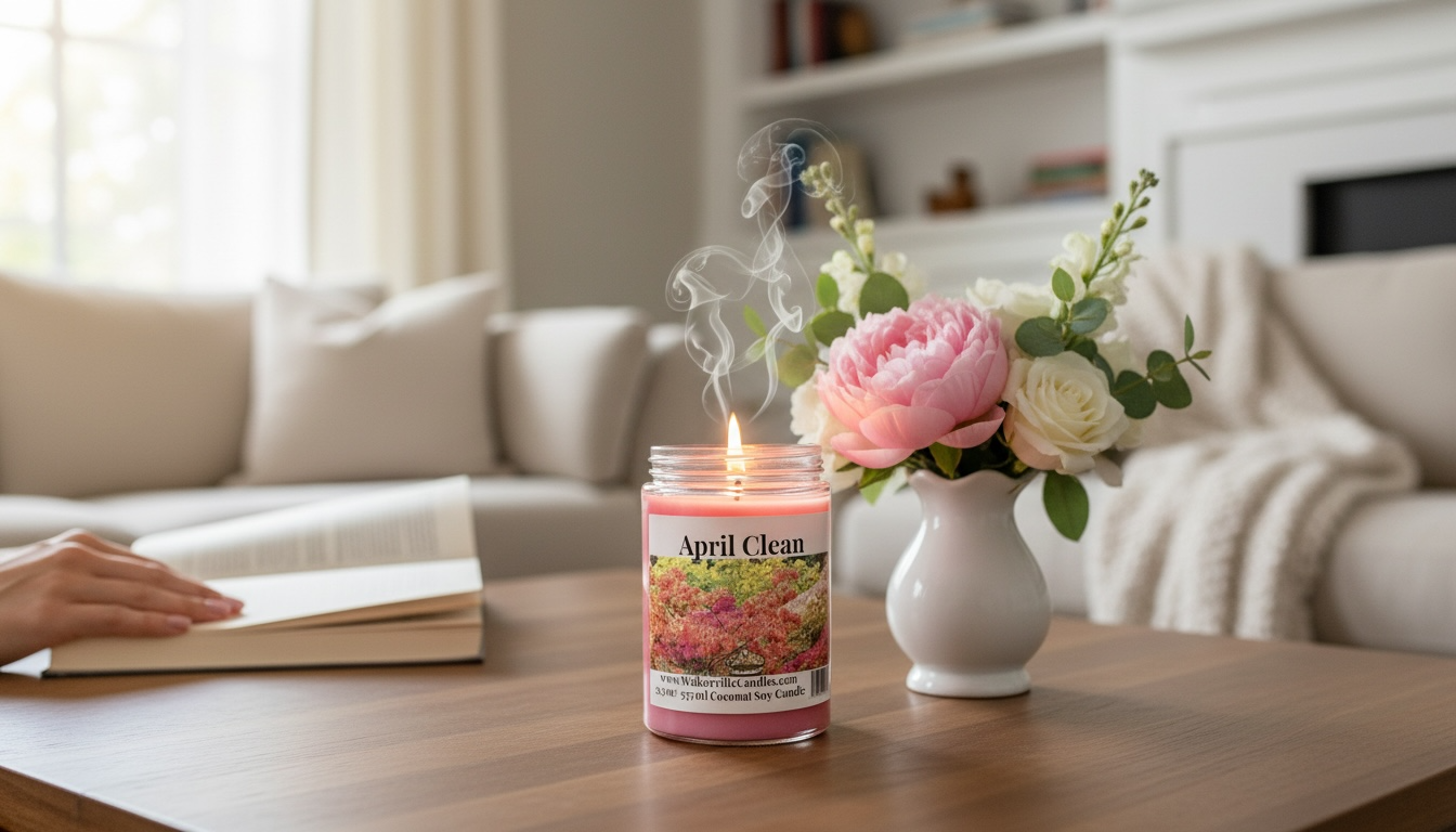 April Clean Coconut Soy 12.5 oz/ 375 ml Candle