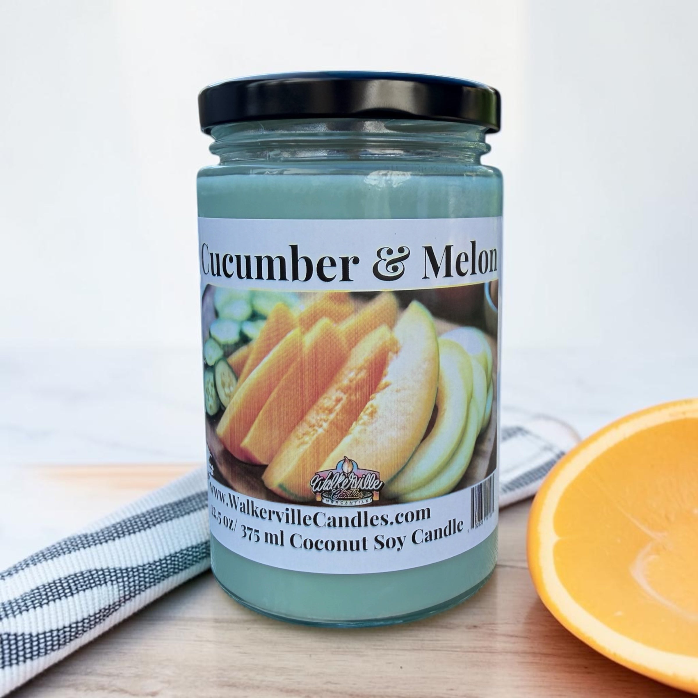 Cucumber & Melon Coconut Soy 12.5 oz/ 375 ml Candle