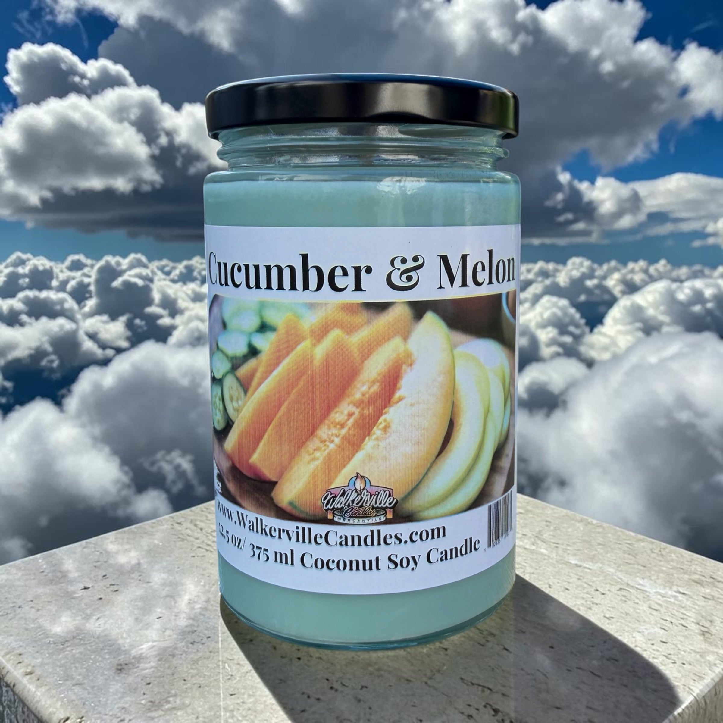 Cucumber & Melon Coconut Soy 12.5 oz/ 375 ml Candle