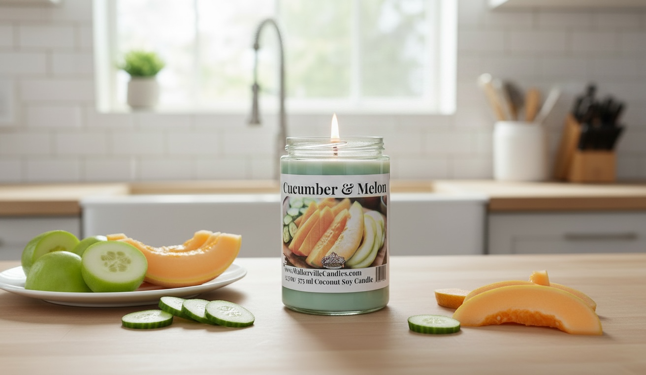 Cucumber & Melon Coconut Soy 12.5 oz/ 375 ml Candle