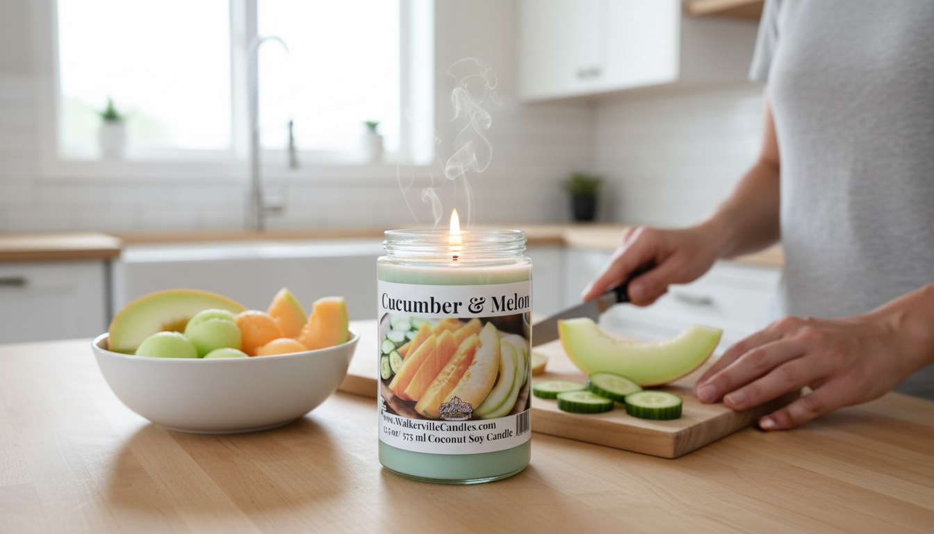 Cucumber & Melon Coconut Soy 12.5 oz/ 375 ml Candle