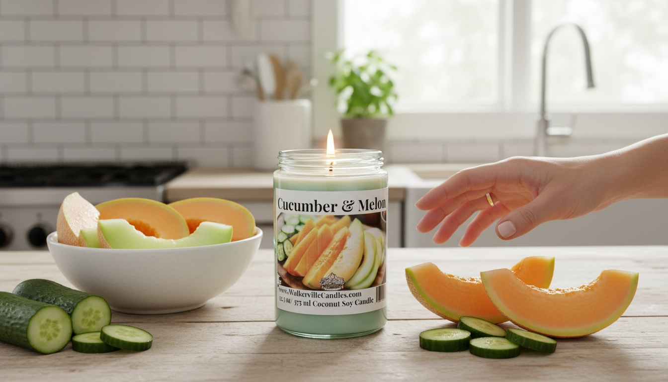 Cucumber & Melon Coconut Soy 12.5 oz/ 375 ml Candle
