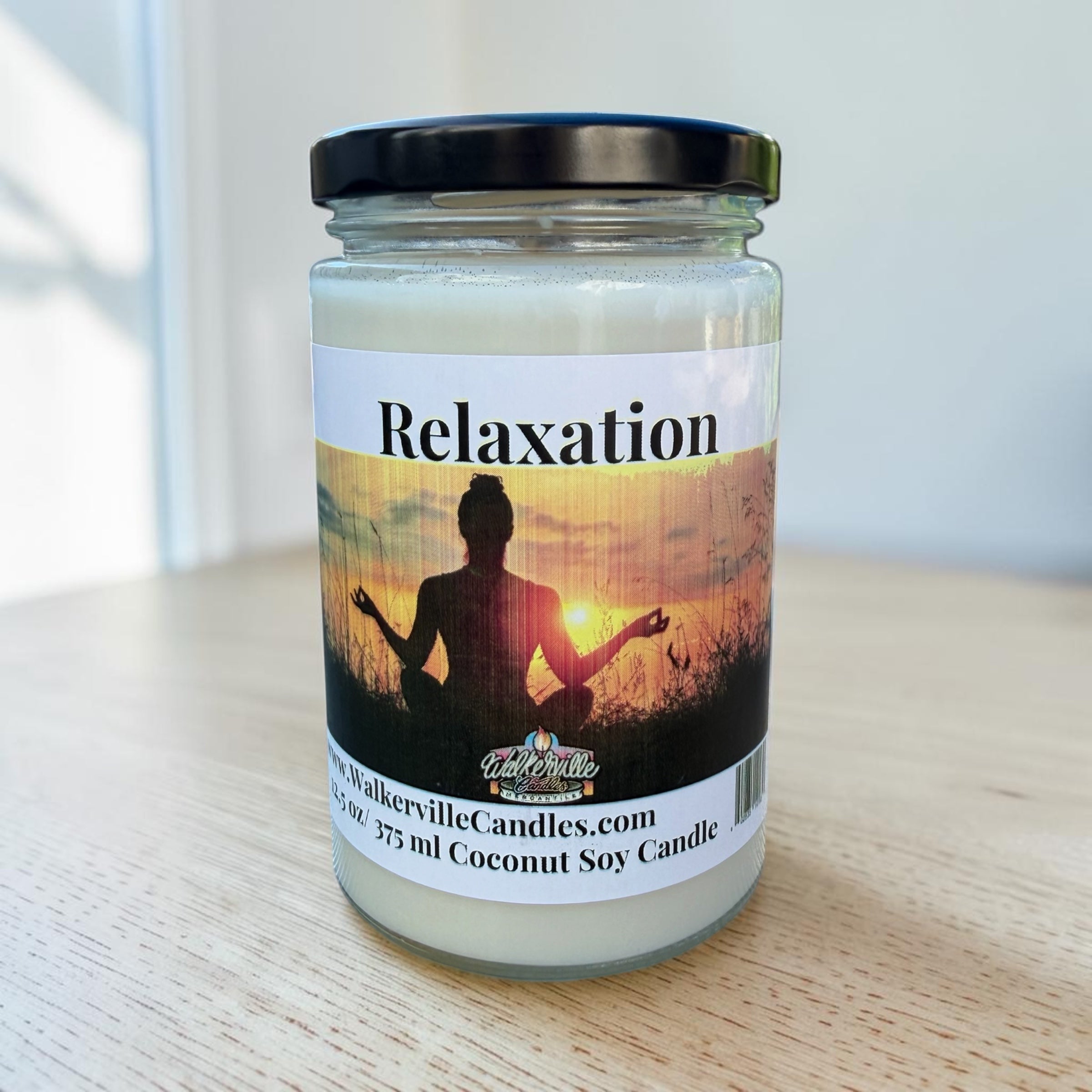 Relaxation Coconut Soy 12.5 oz/ 375 ml Candle Wood Wick