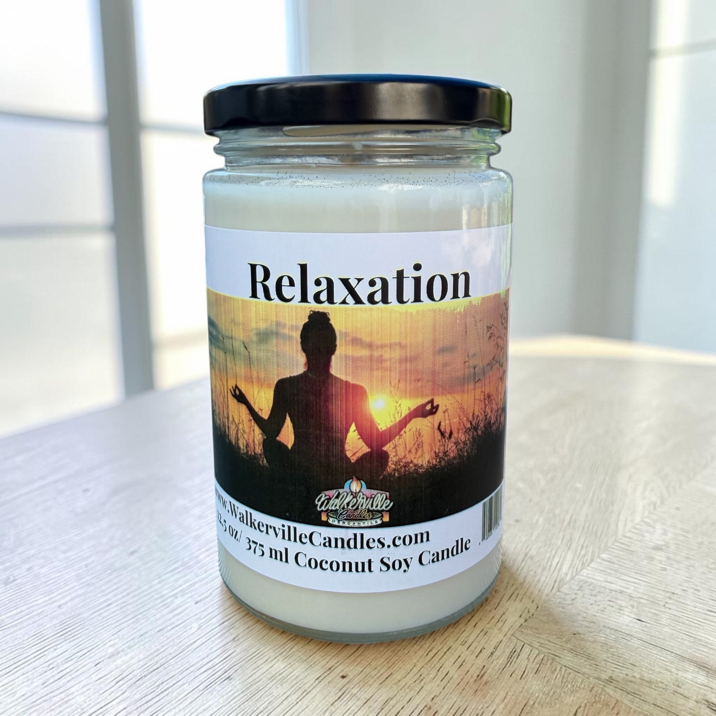 Relaxation Coconut Soy 12.5 oz/ 375 ml Candle Wood Wick