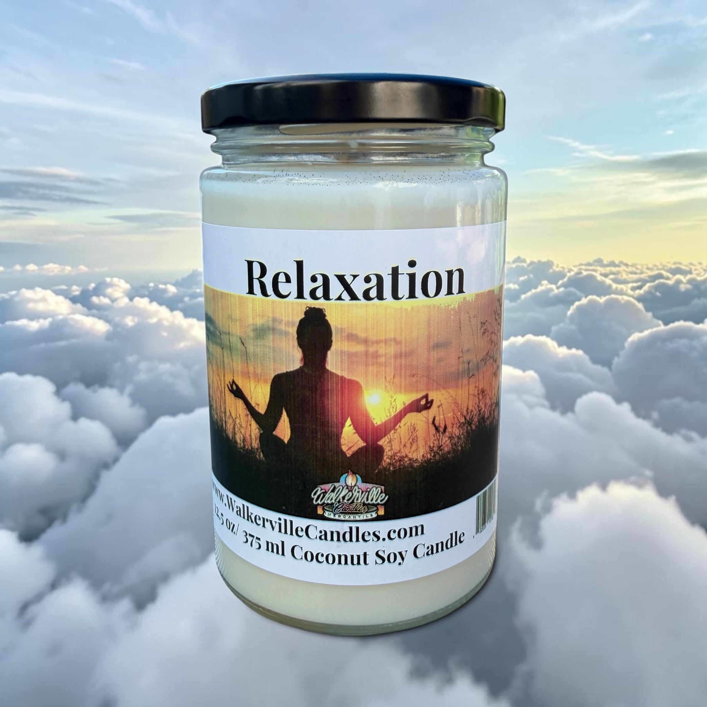Relaxation Coconut Soy 12.5 oz/ 375 ml Candle Wood Wick