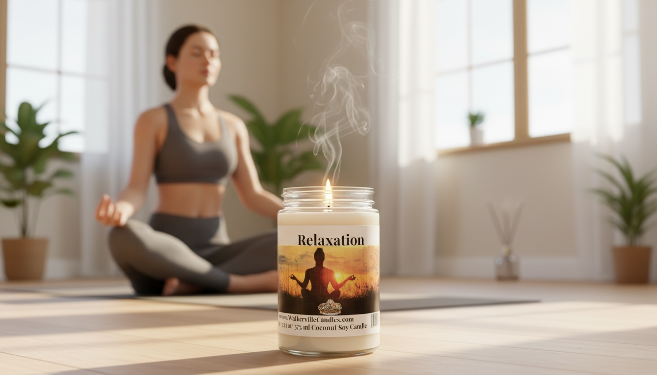 Relaxation Coconut Soy 12.5 oz/ 375 ml Candle Wood Wick