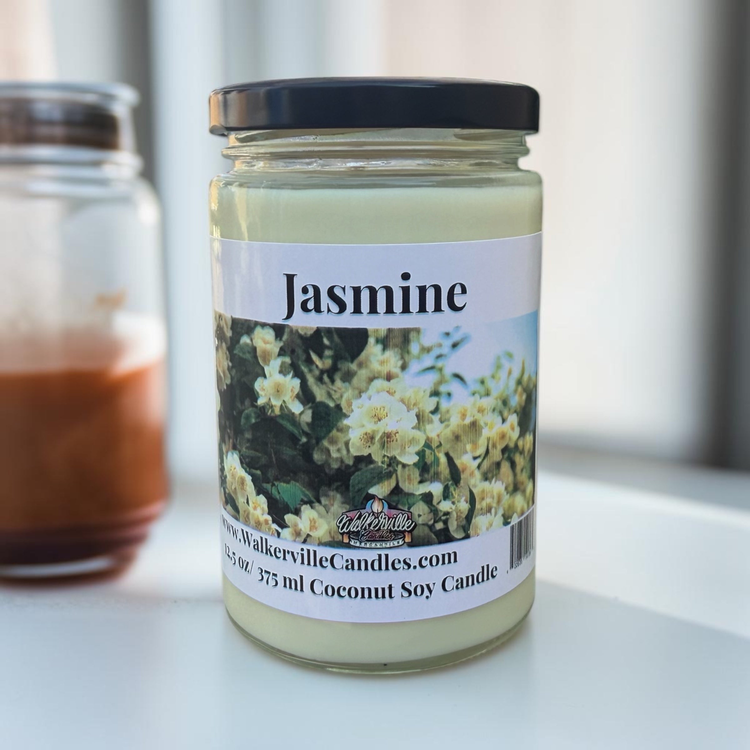 Jasmine Coconut Soy 12.5 oz/ 375 ml Candle Wood Wick