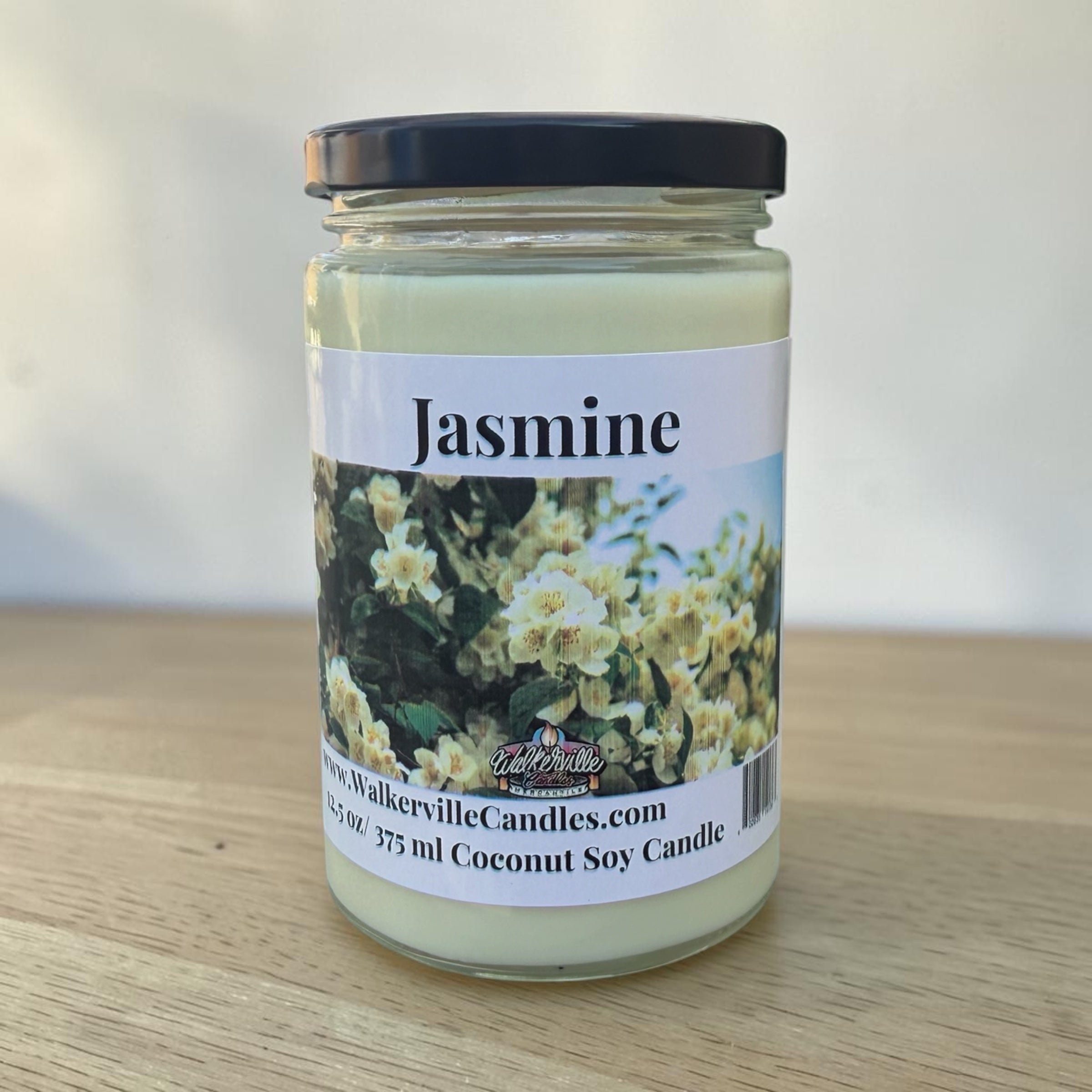 Jasmine Coconut Soy 12.5 oz/ 375 ml Candle Wood Wick