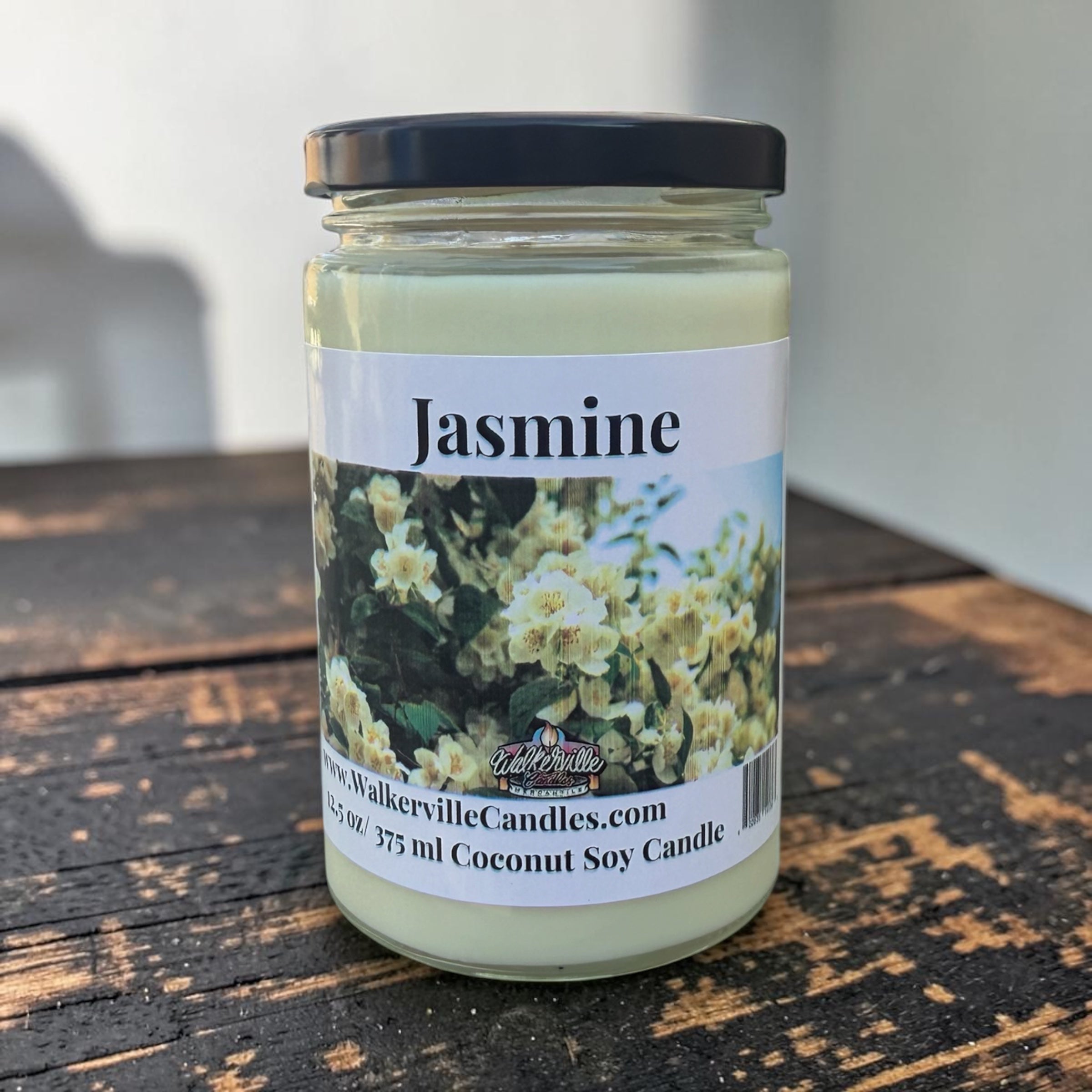 Jasmine Coconut Soy 12.5 oz/ 375 ml Candle Wood Wick