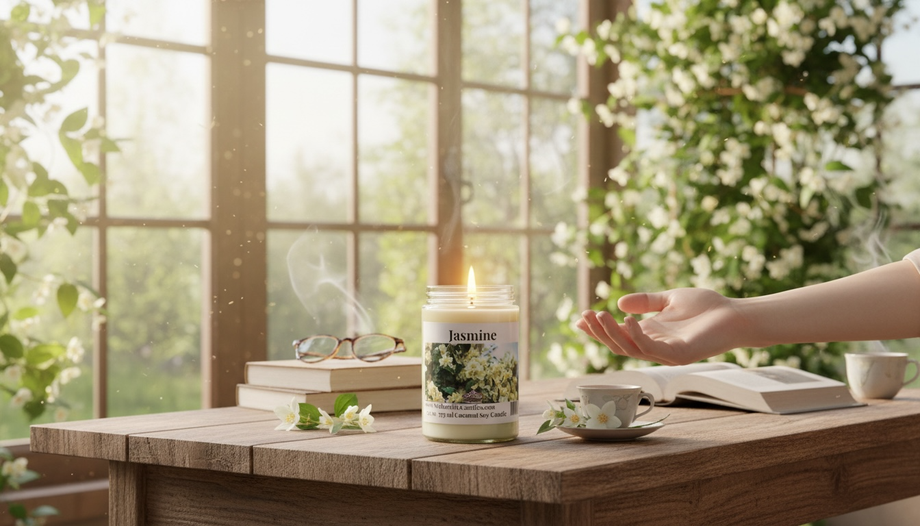 Jasmine Coconut Soy 12.5 oz/ 375 ml Candle