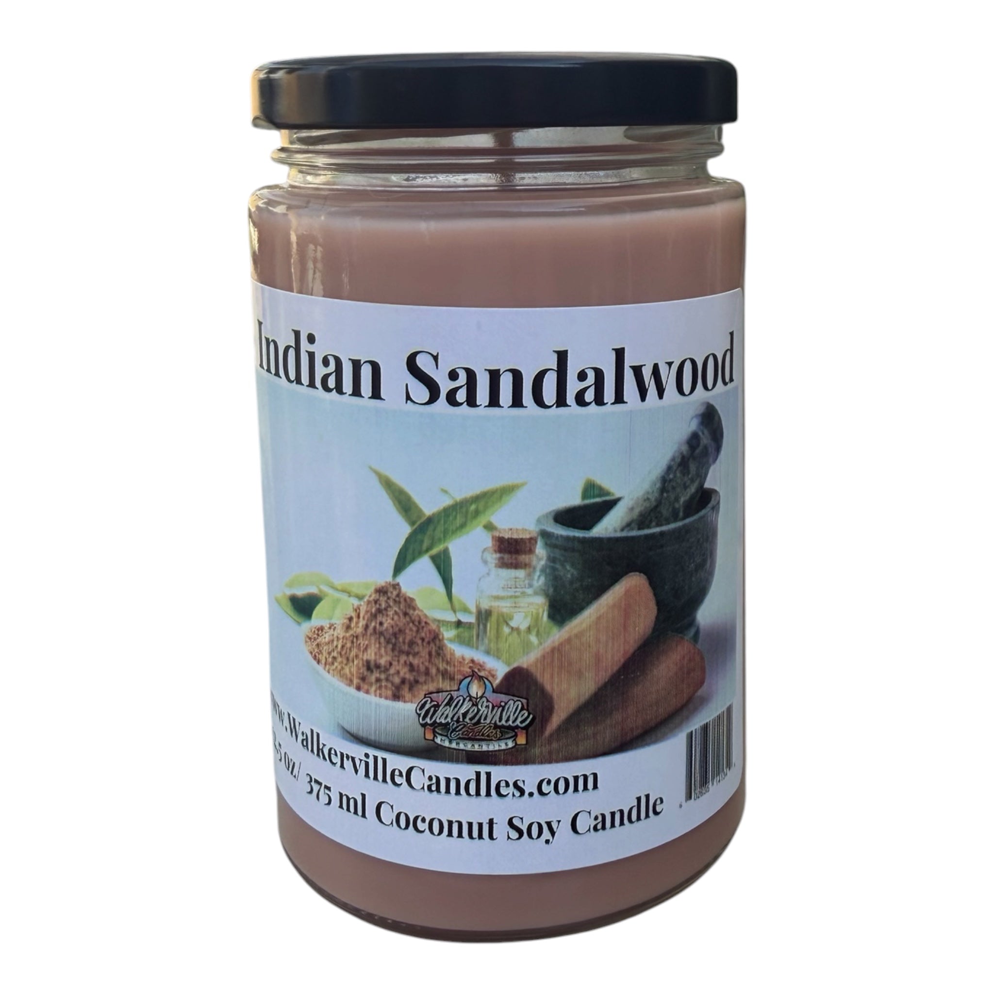 Indian Sandalwood Coconut Soy 12.5 oz/ 375 ml Candle Wood Wick