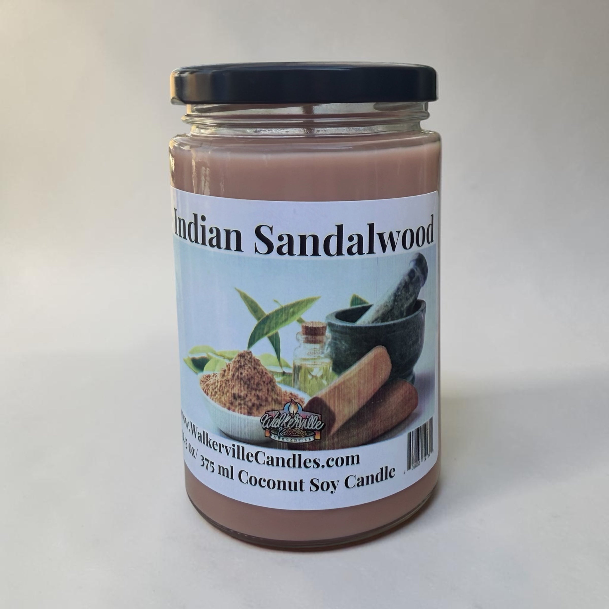 Indian Sandalwood Coconut Soy 12.5 oz/ 375 ml Candle Wood Wick
