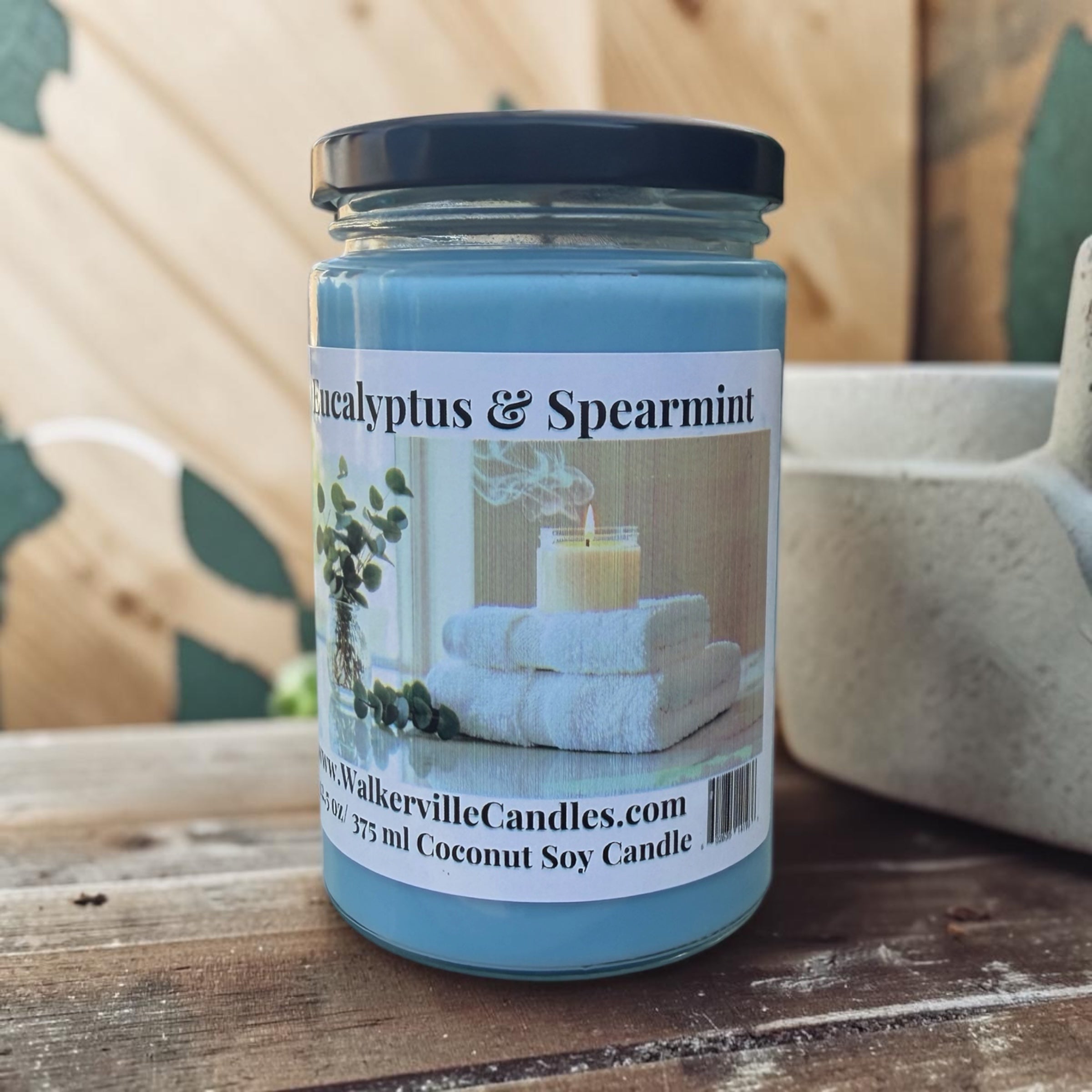 Eucalyptus & Spearmint Coconut Soy 12.5 oz/ 375 ml Candle
