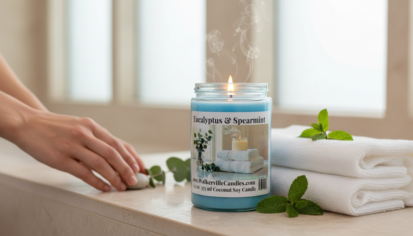Eucalyptus & Spearmint Coconut Soy 12.5 oz/ 375 ml Candle