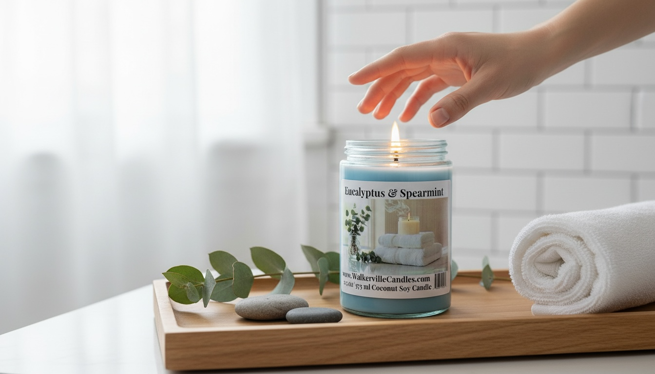 Eucalyptus & Spearmint Coconut Soy 12.5 oz/ 375 ml Candle