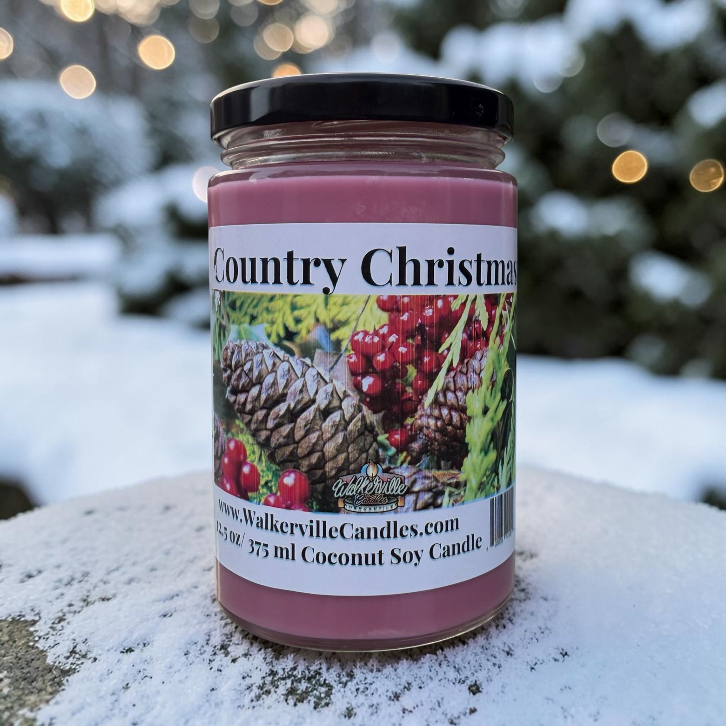 Country Christmas Coconut Soy 12.5 oz/ 375 ml Candle