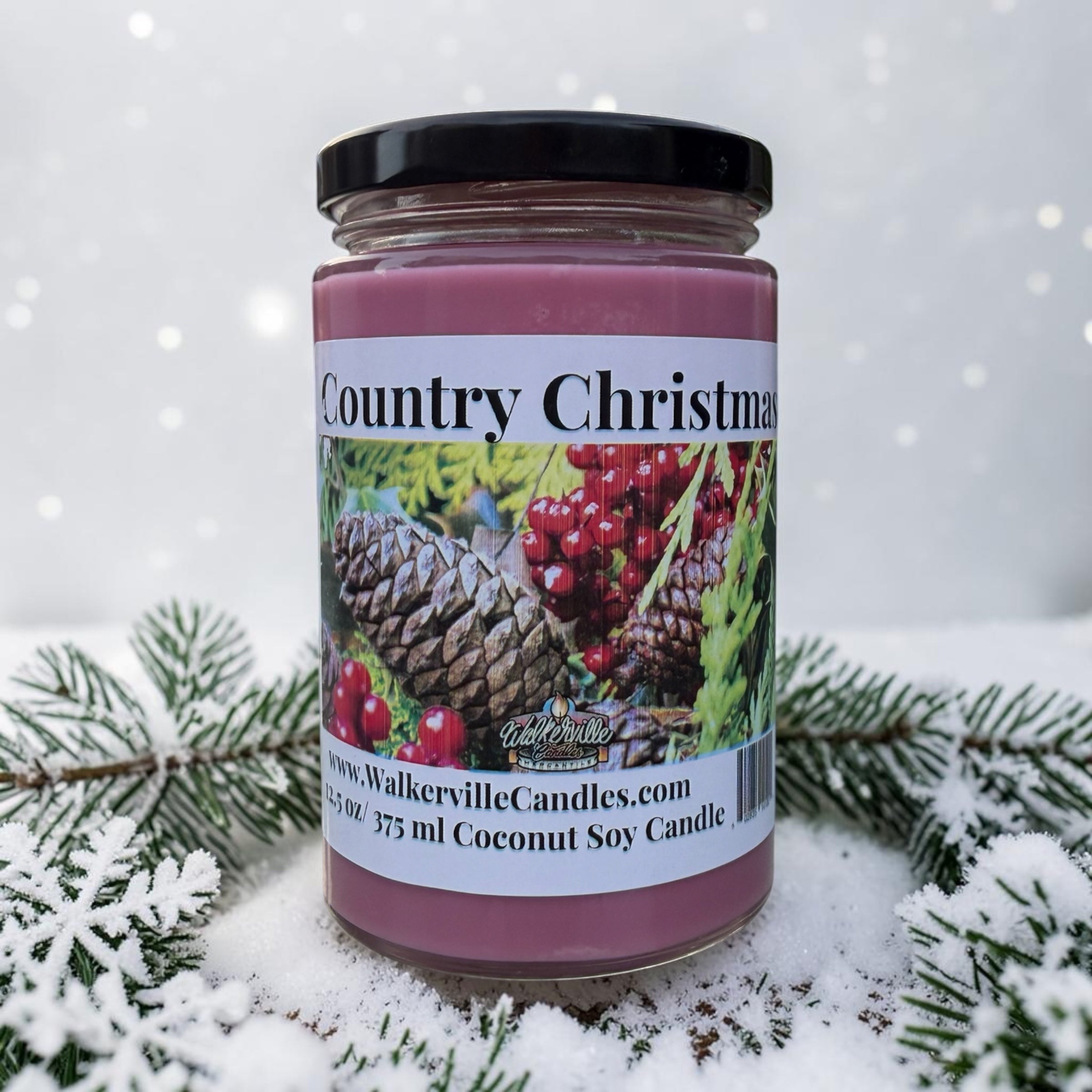 Country Christmas Coconut Soy 12.5 oz/ 375 ml Candle