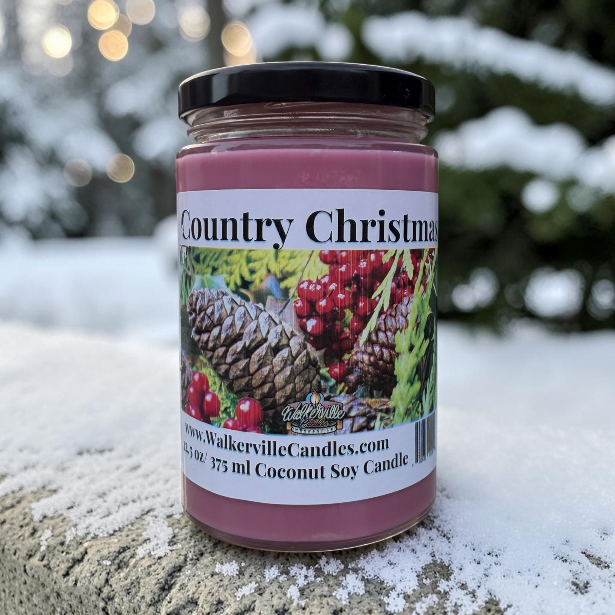 Country Christmas Coconut Soy 12.5 oz/ 375 ml Candle