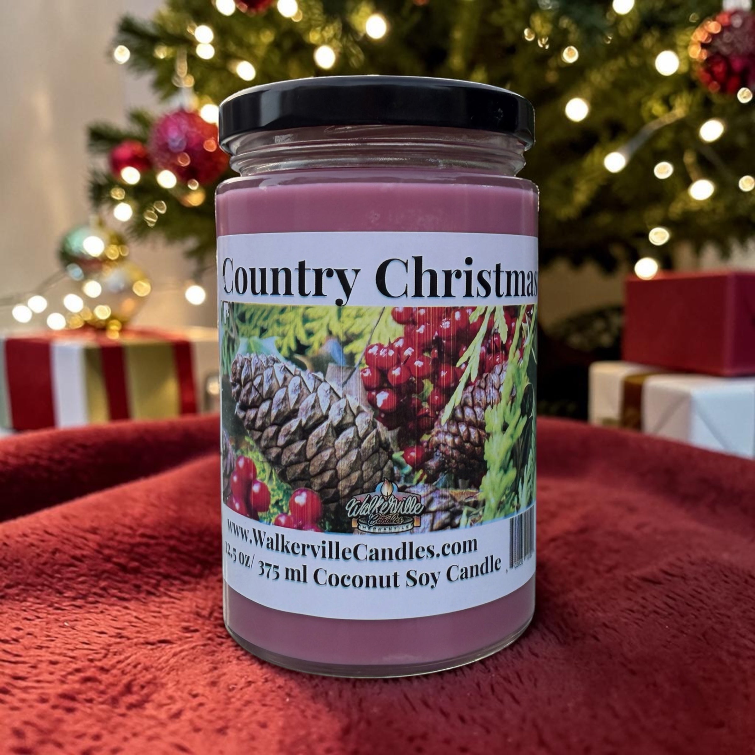 Country Christmas Coconut Soy 12.5 oz/ 375 ml Candle