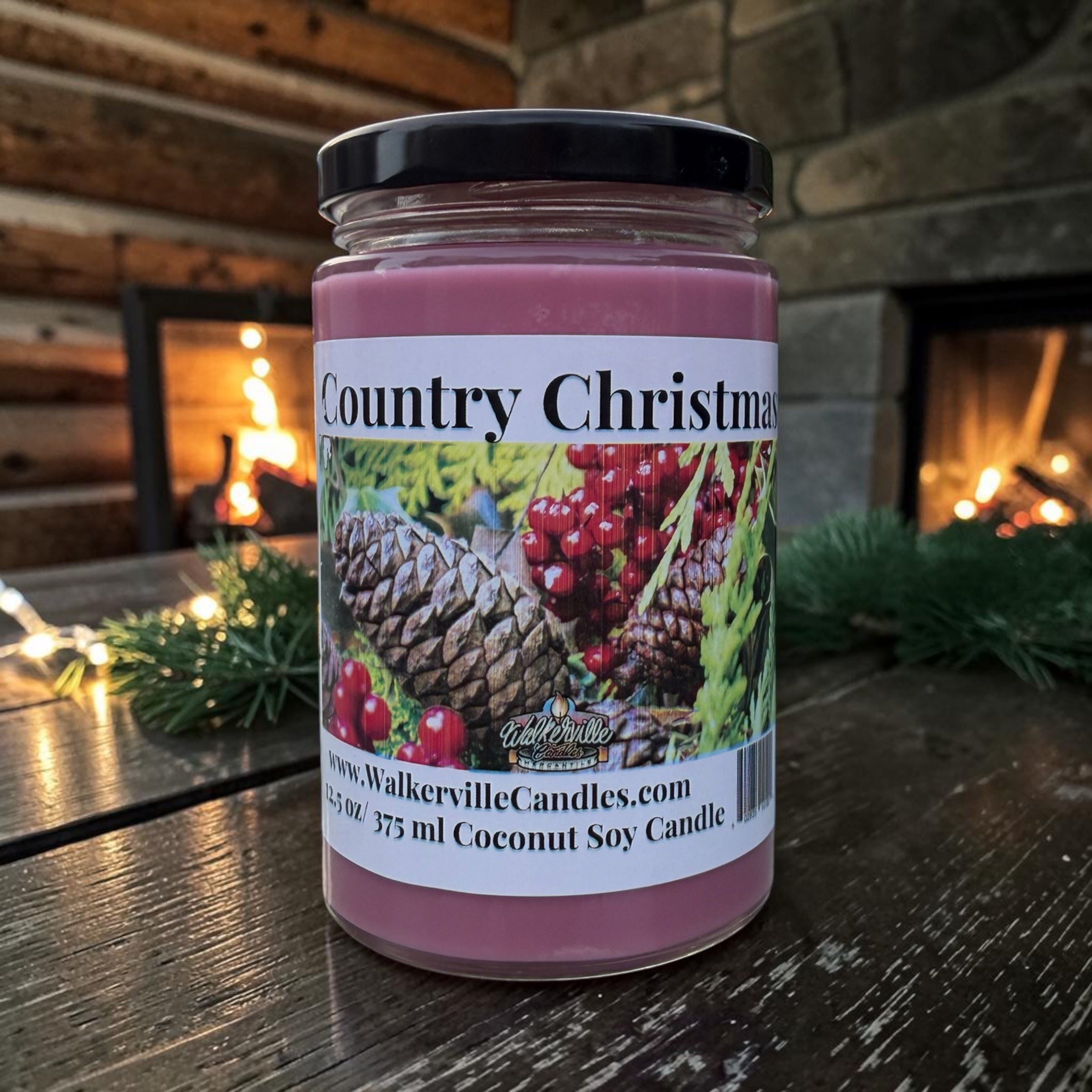 Country Christmas Coconut Soy 12.5 oz/ 375 ml Candle