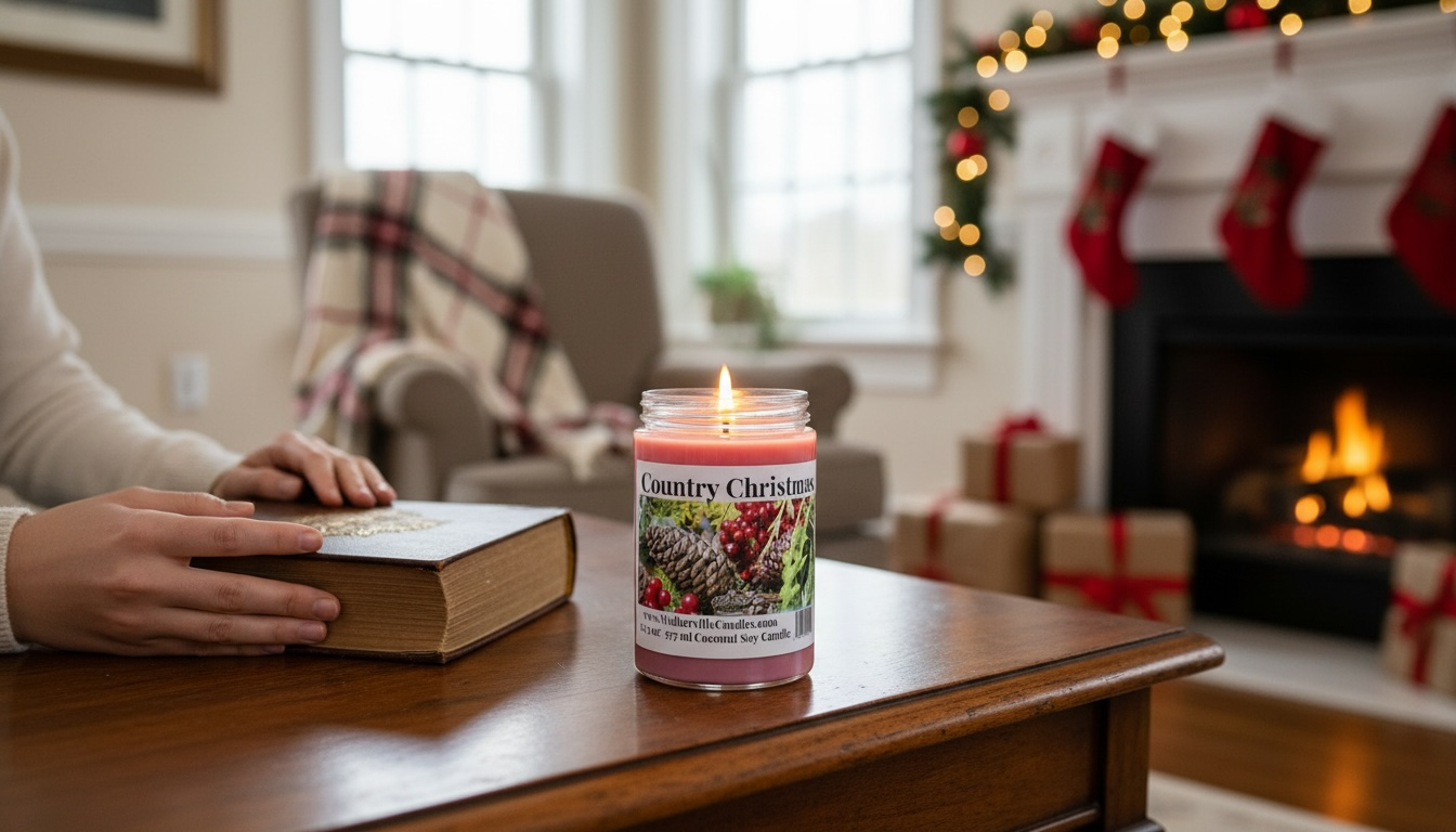 Country Christmas Coconut Soy 12.5 oz/ 375 ml Candle