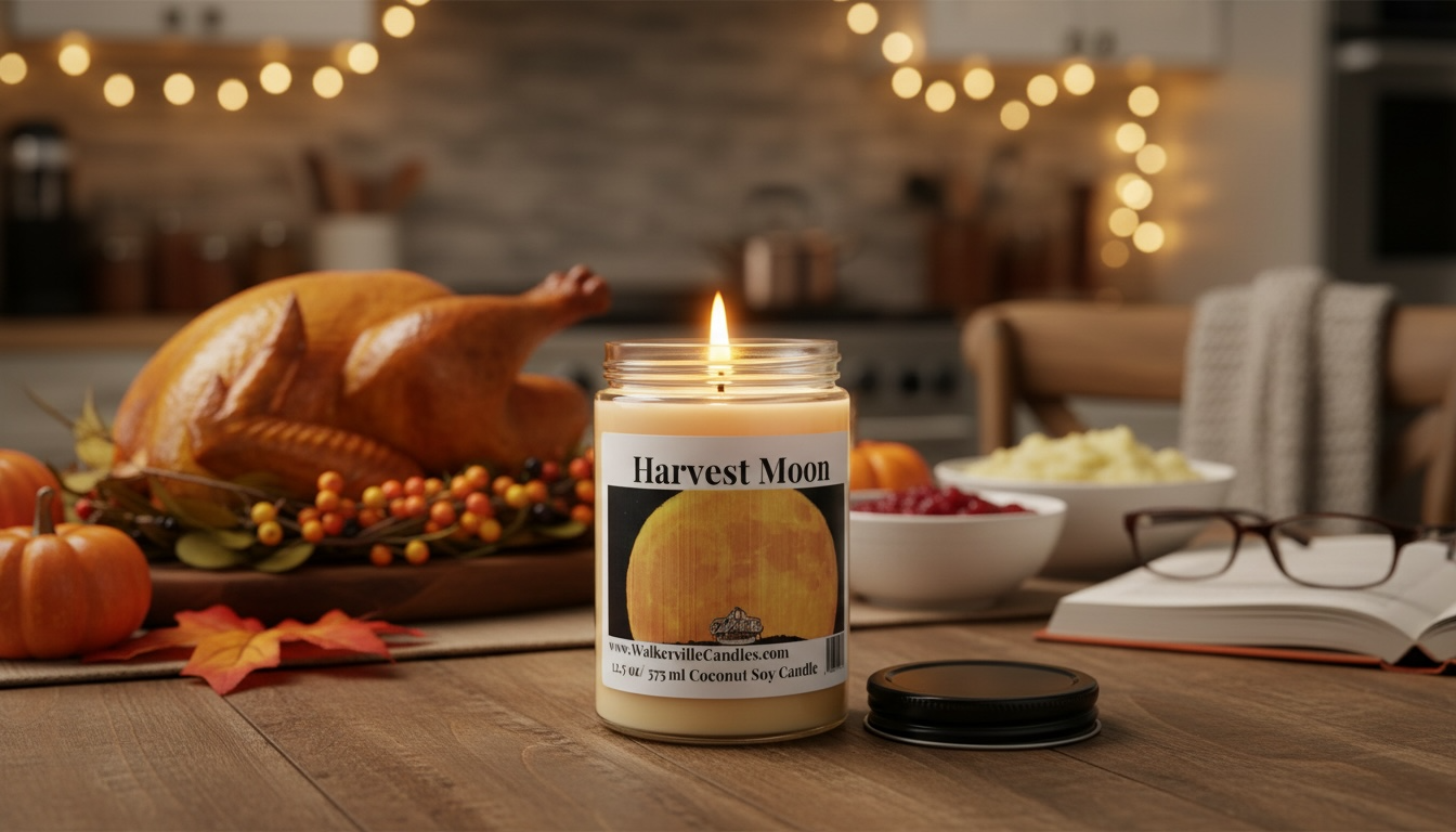 Harvest Moon Coconut Soy 12.5 oz/ 375 ml Candle Wood Wick