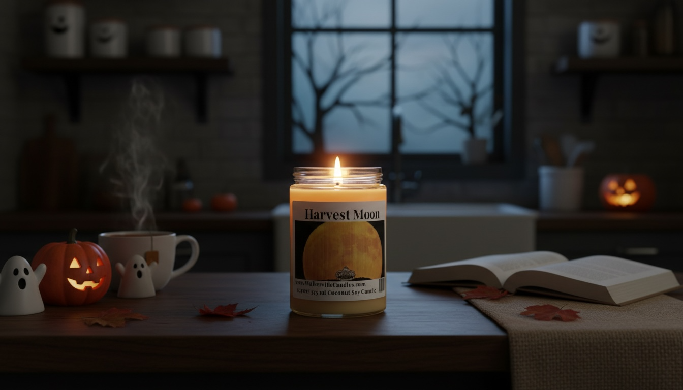 Harvest Moon Coconut Soy 12.5 oz/ 375 ml Candle Wood Wick