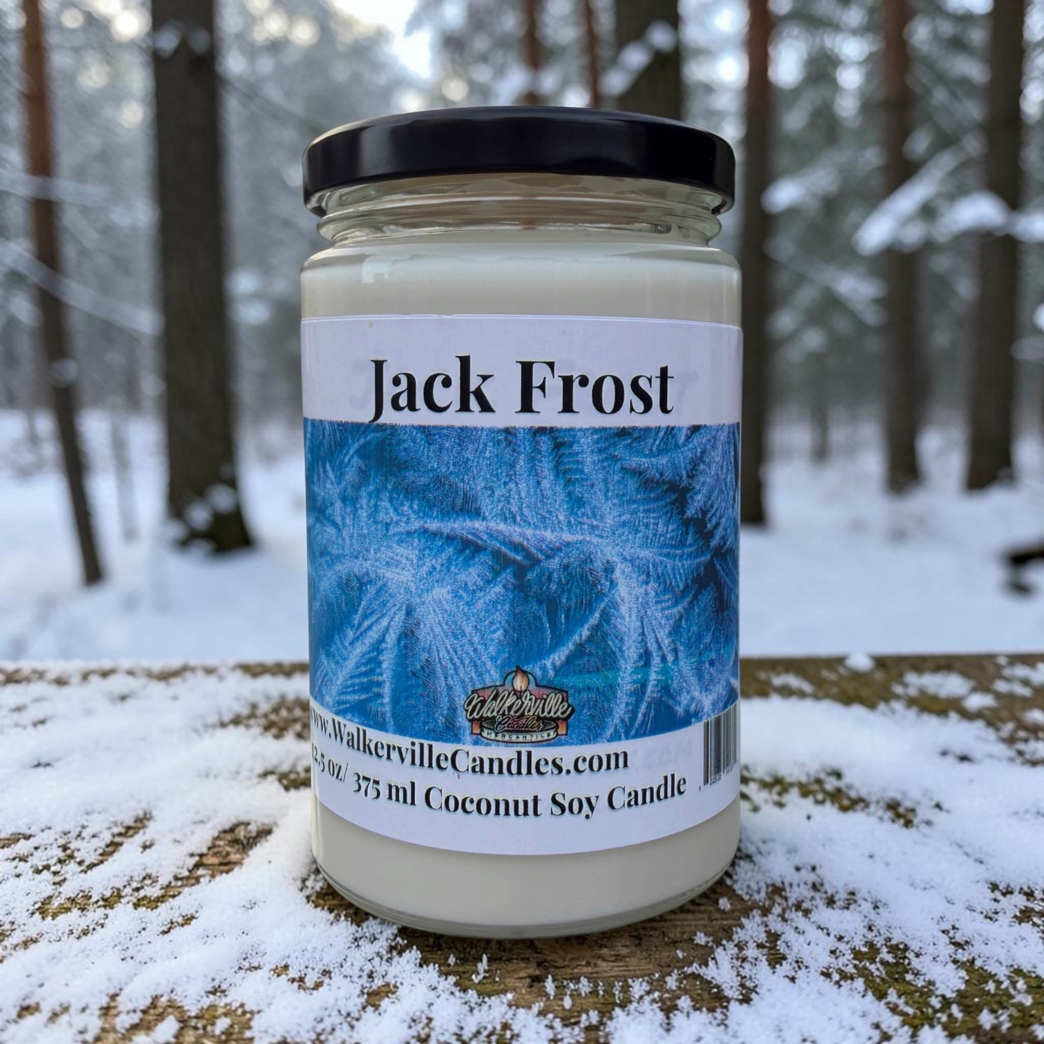 Jack Frost Coconut Soy 12.5 oz/ 375 ml Candle Wood Wick