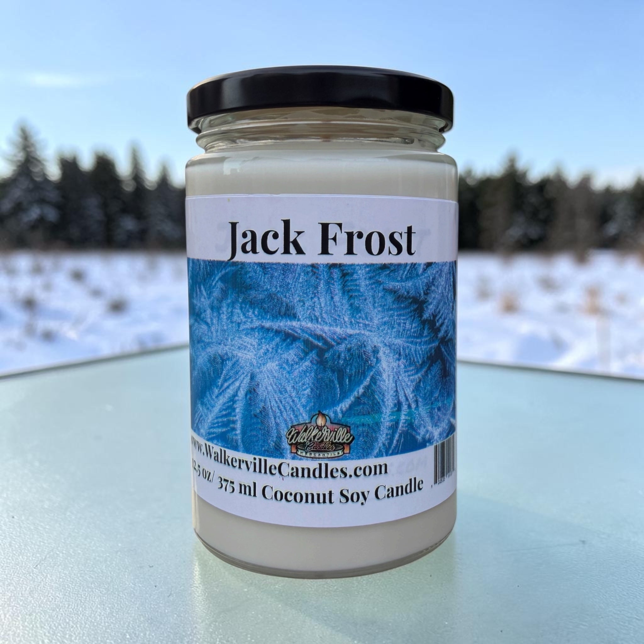 Jack Frost Coconut Soy 12.5 oz/ 375 ml Candle Wood Wick