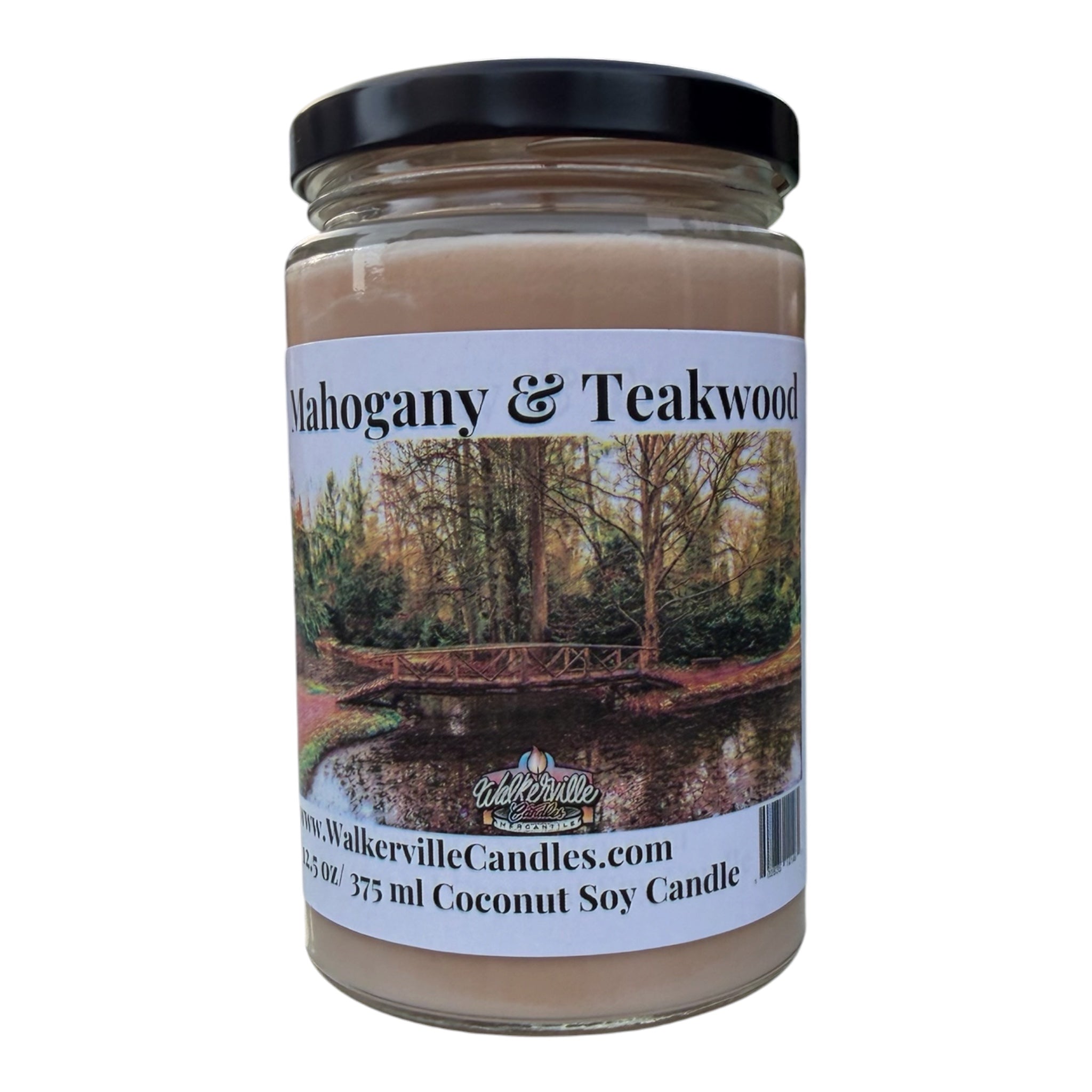 Mahogany & Teakwood Coconut Soy 12.5 oz/ 375 ml Candle Wood Wick
