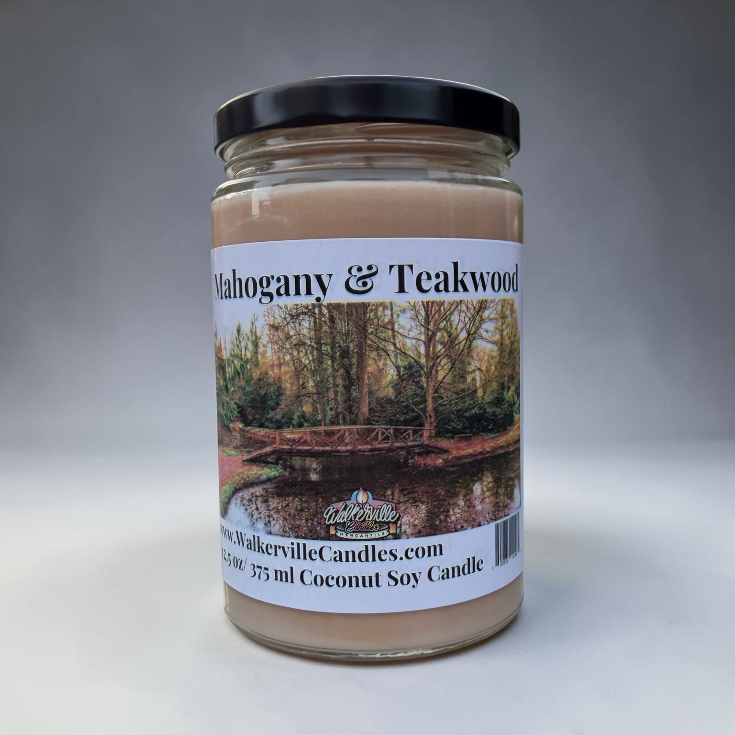 Mahogany & Teakwood Coconut Soy 12.5 oz/ 375 ml Candle Wood Wick