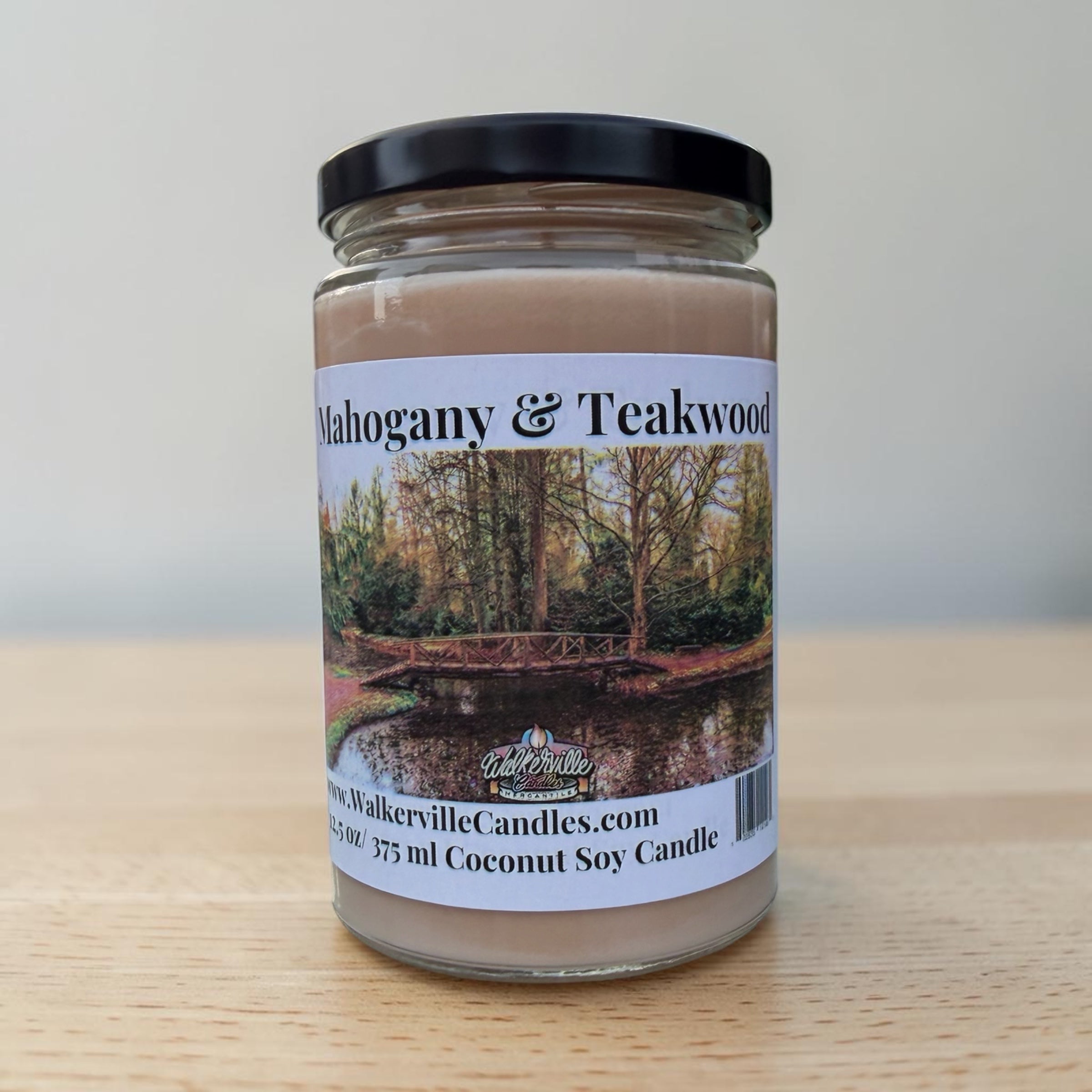 Mahogany & Teakwood Coconut Soy 12.5 oz/ 375 ml Candle Wood Wick