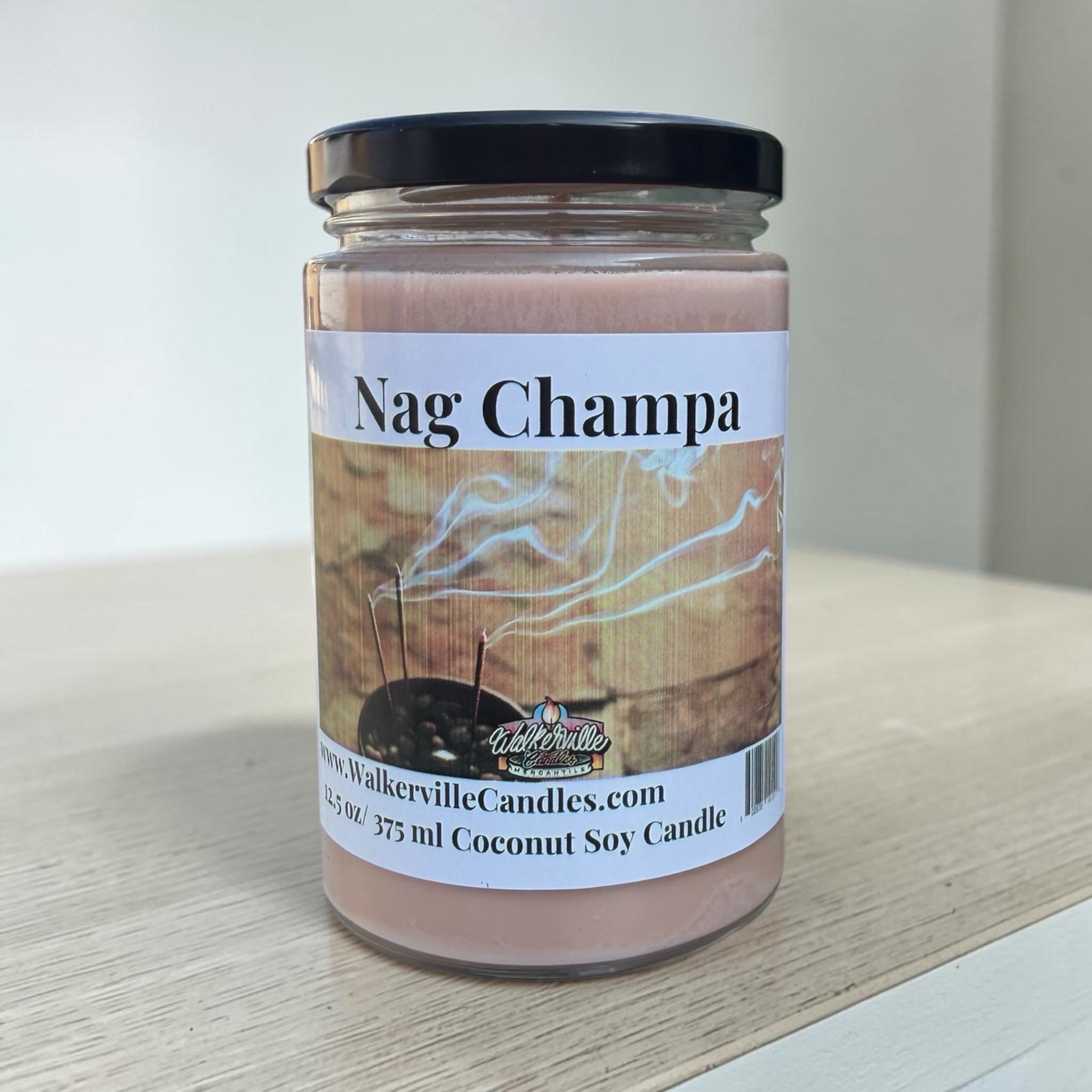 Nag Champa Coconut Soy 12.5 oz/ 375 ml Candle Wood Wick