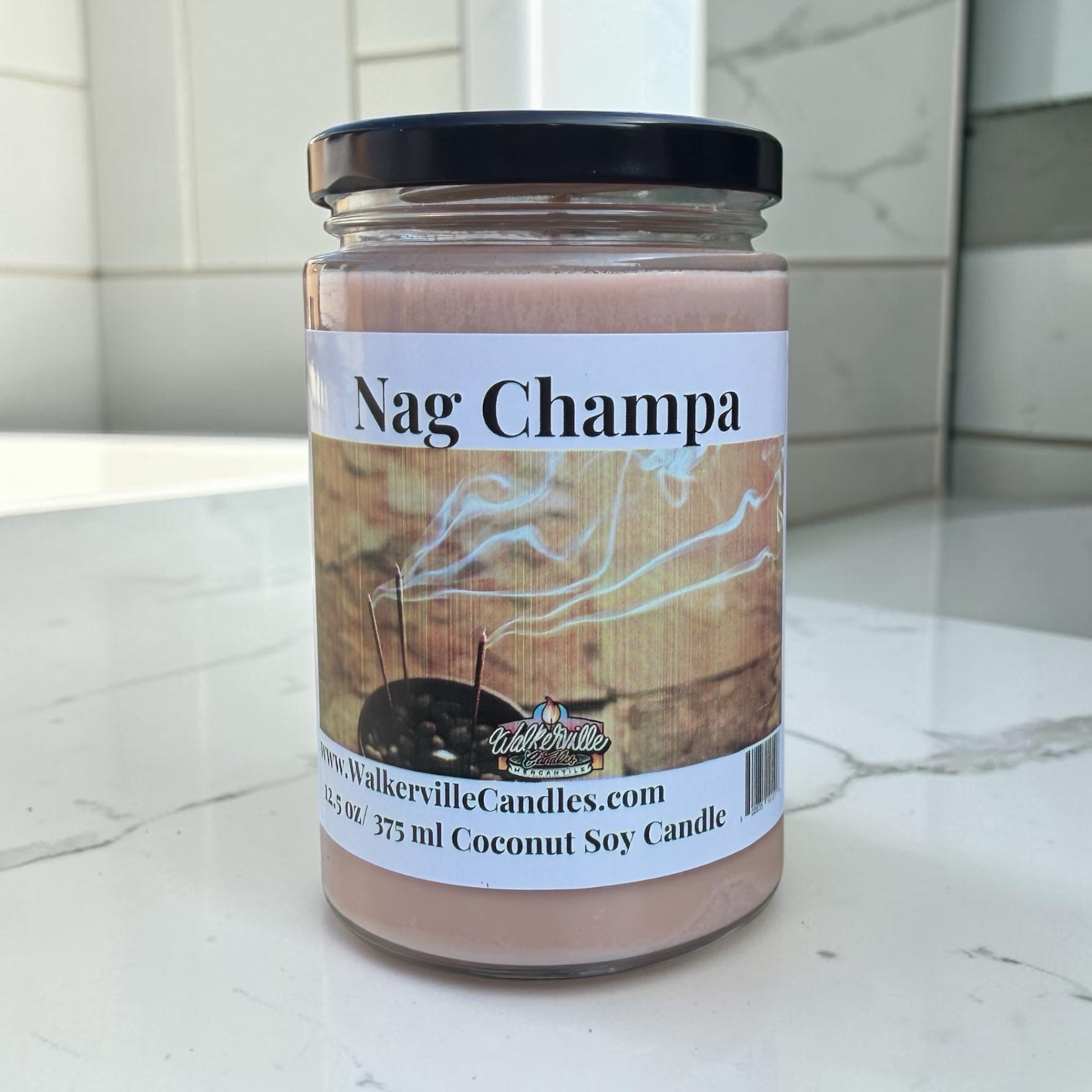 Nag Champa Coconut Soy 12.5 oz/ 375 ml Candle Wood Wick
