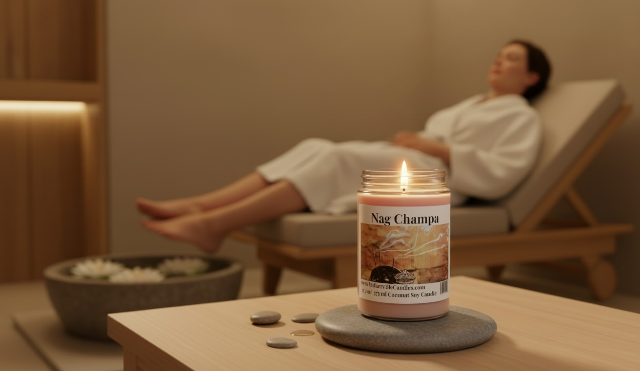 Nag Champa Coconut Soy 12.5 oz/ 375 ml Candle Wood Wick