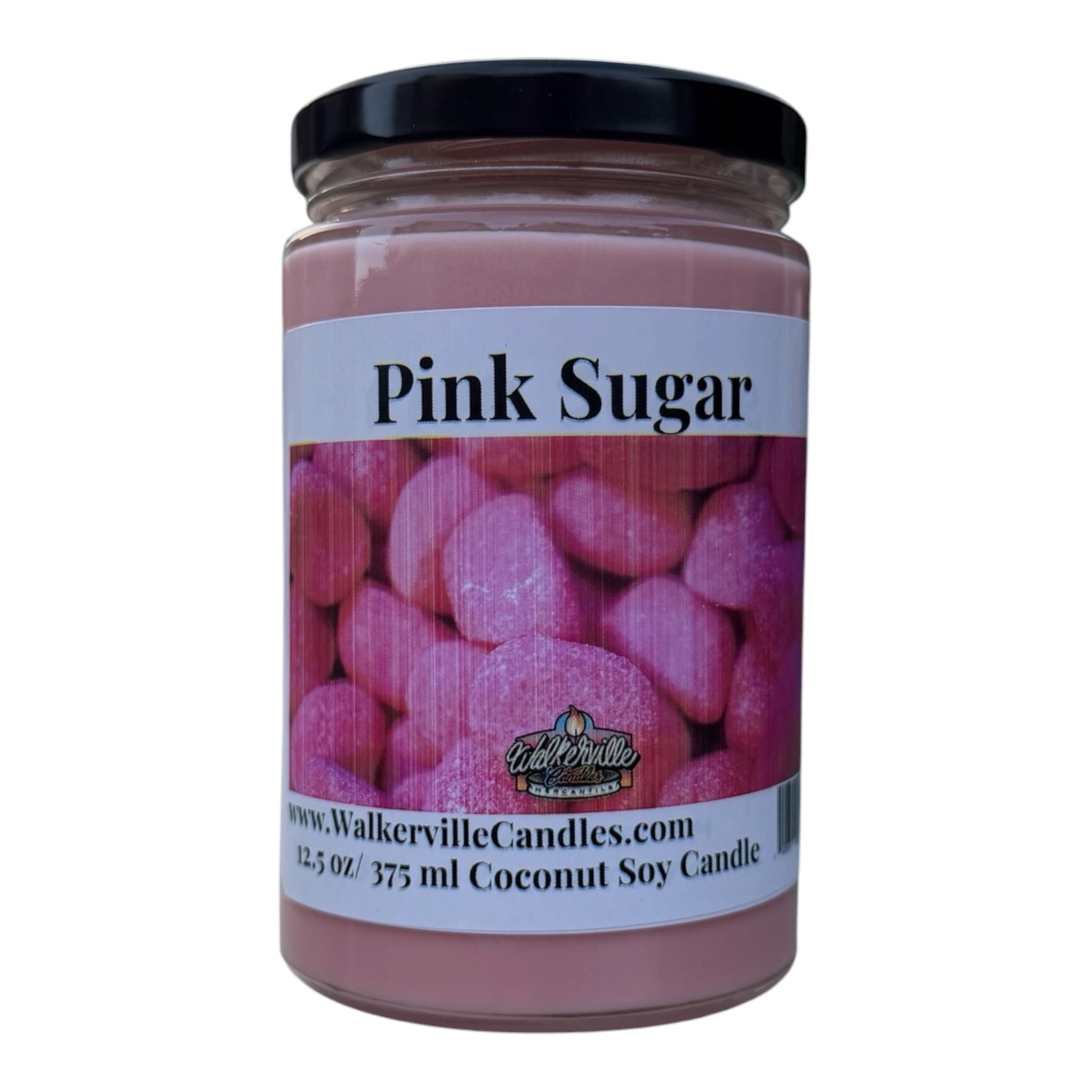 Pink Sugar Coconut Soy 12.5 oz/ 375 ml Candle Wood Wick