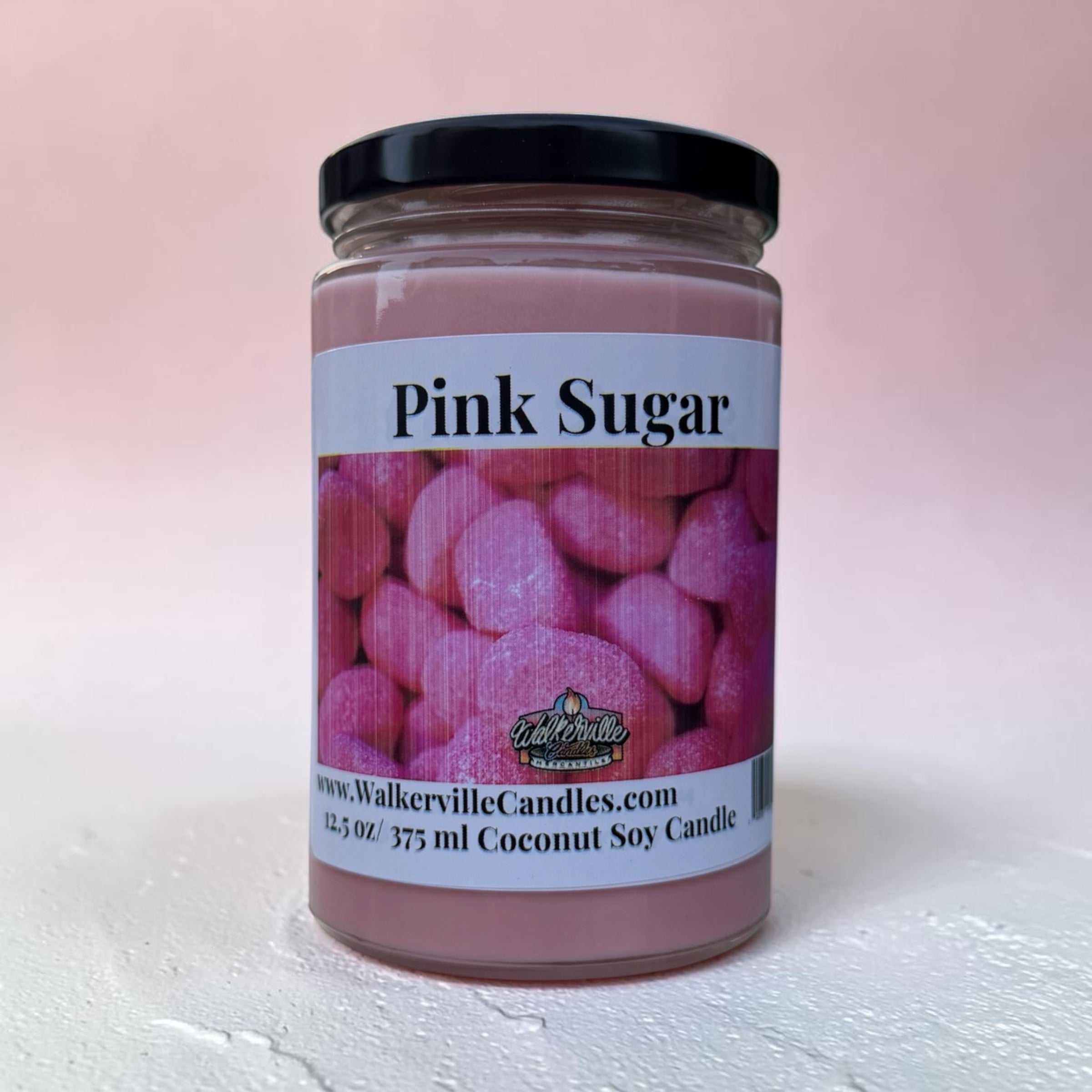 Pink Sugar Coconut Soy 12.5 oz/ 375 ml Candle Wood Wick